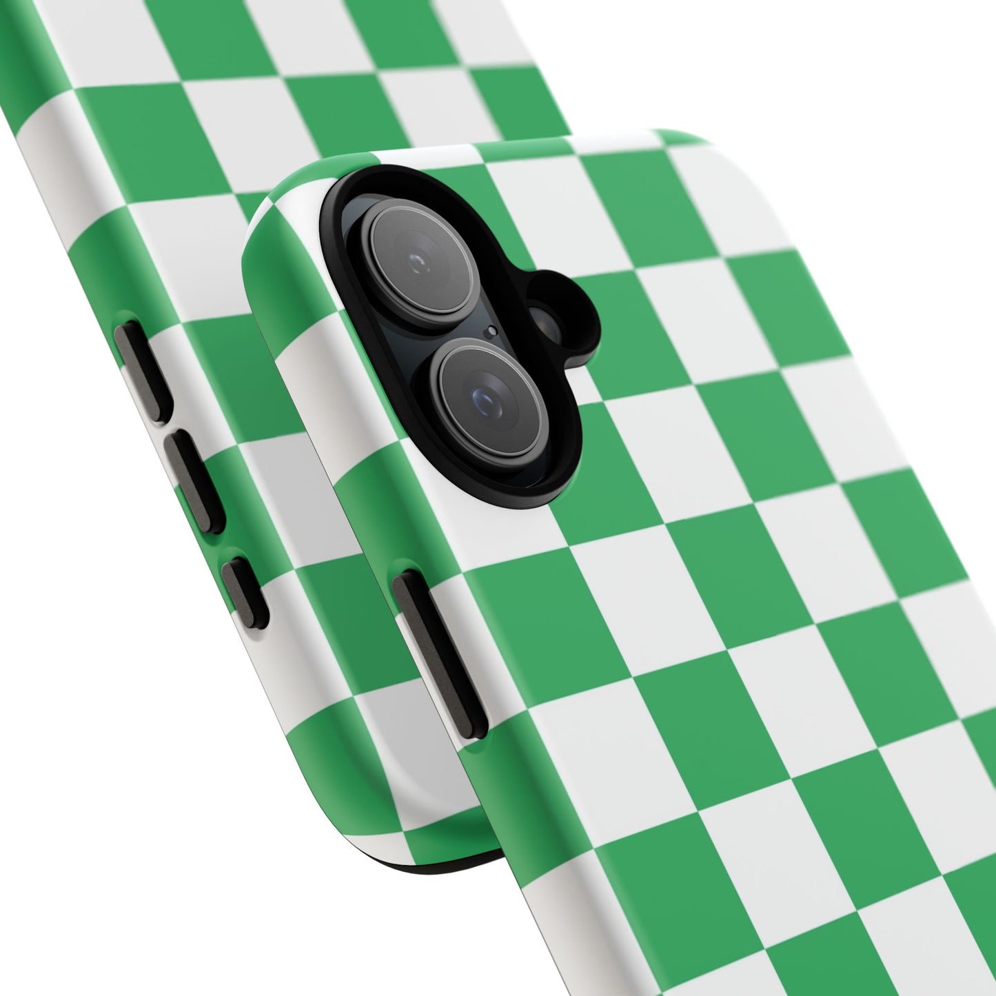 Green Checkerboard Phone Case, iPhone 17 Pro, 17, 16, 15, 14, 13, 12, 11, X, XR, XS MAX, Mobile Cover, Gift for Students, Phone Accessory
