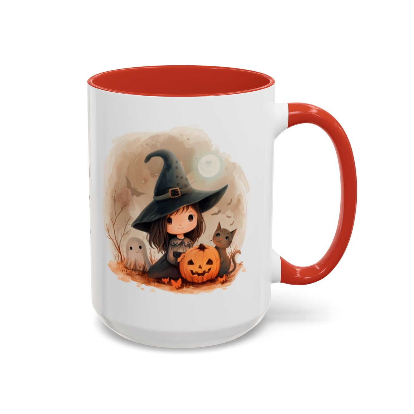 Personalized Witch Coffee Mug, Personalized Halloween Mug, Cute Witch Gift, Fall Decor, Coffee Cup for Kids