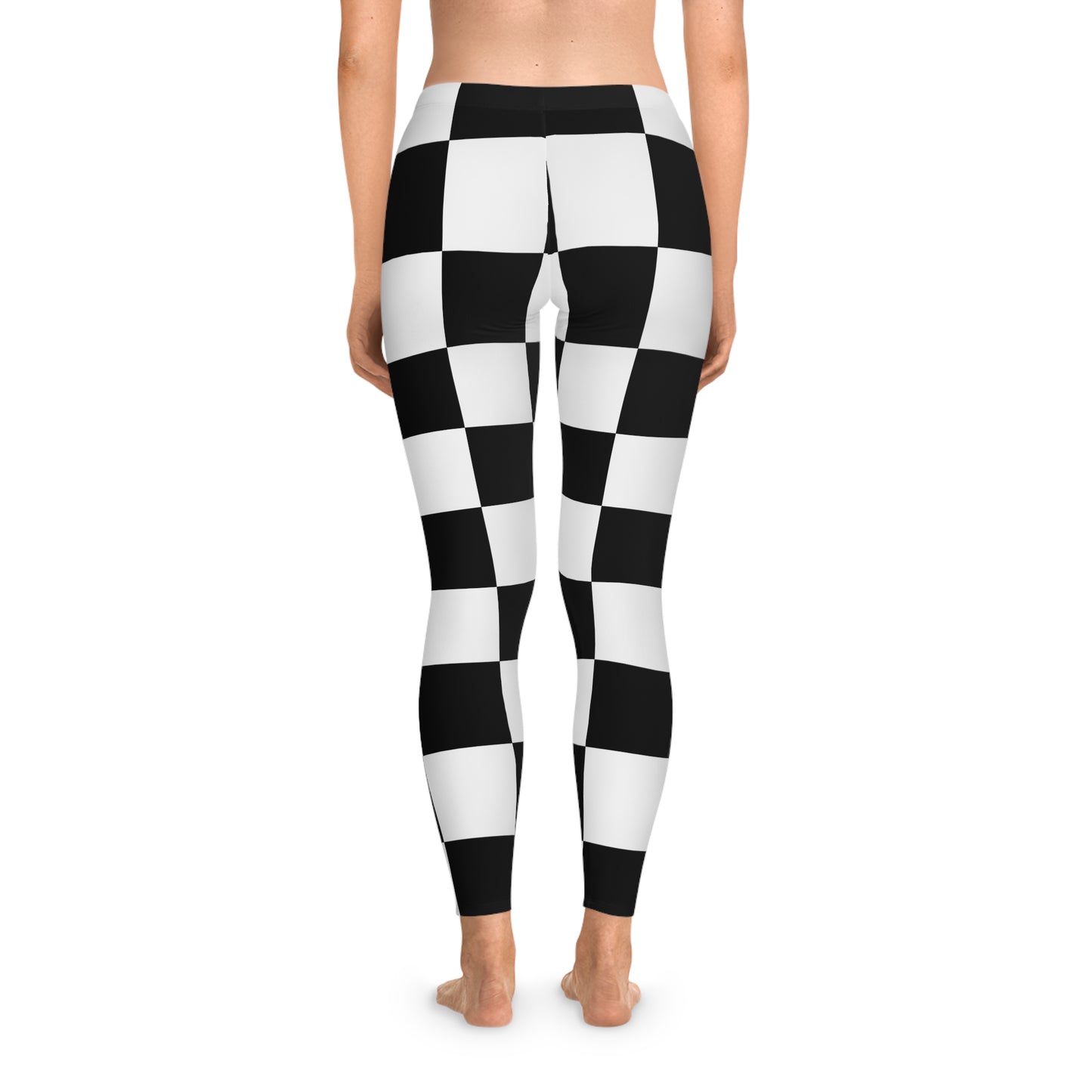 Black and White Checkerboard Leggings | Stylish Athletic Wear, Comfortable Yoga Pants, Unique Fashion Statement, Trendy Sports Legging