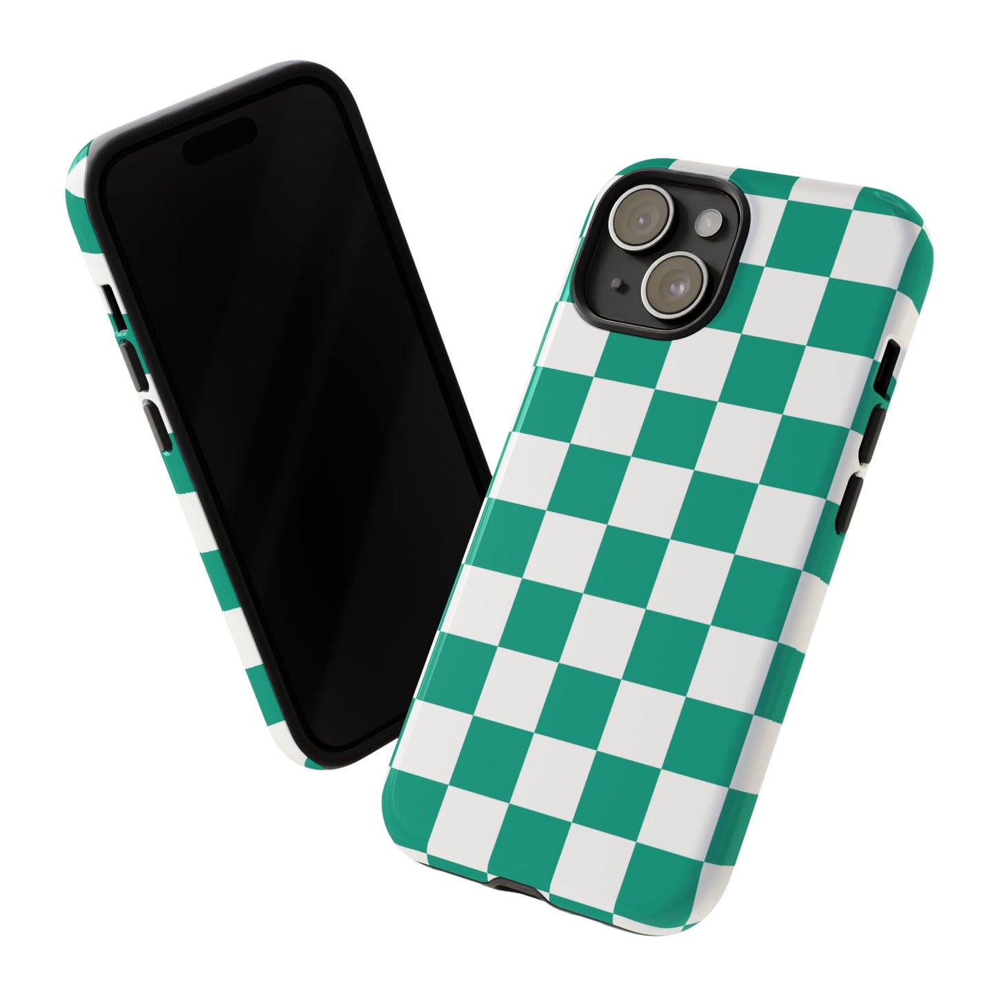 Checkered iPhone Case, Stylish Phone Cover,  Mobile Case For iPhone 17 Pro, 17, 16, 15, 14, 13, 12, 11, X, XR,XS MAX, Chic Gift for Her