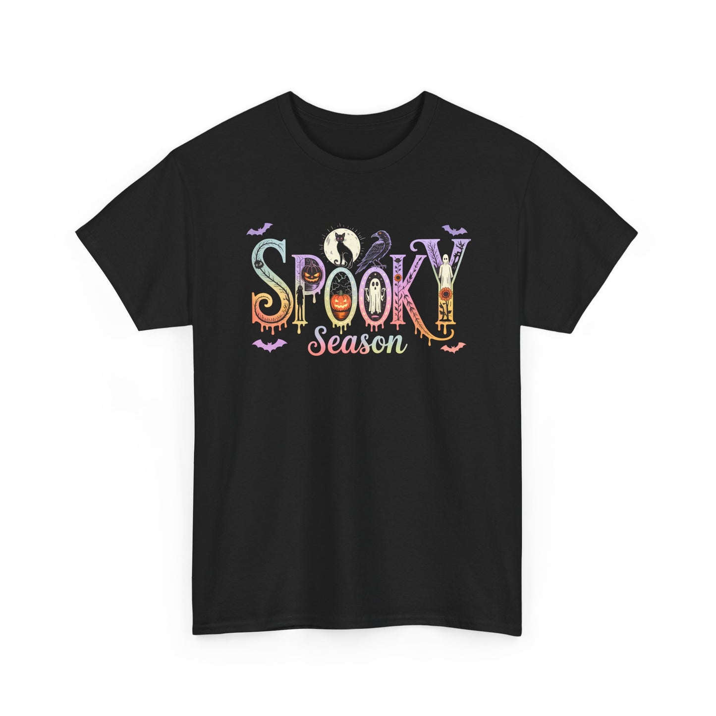 Spooky Season Unisex Cotton Tee | Halloween T-Shirt, Fall Fashion, Gift for Her, Unisex Shirt, Autumn Outfit, Halloween tshirt