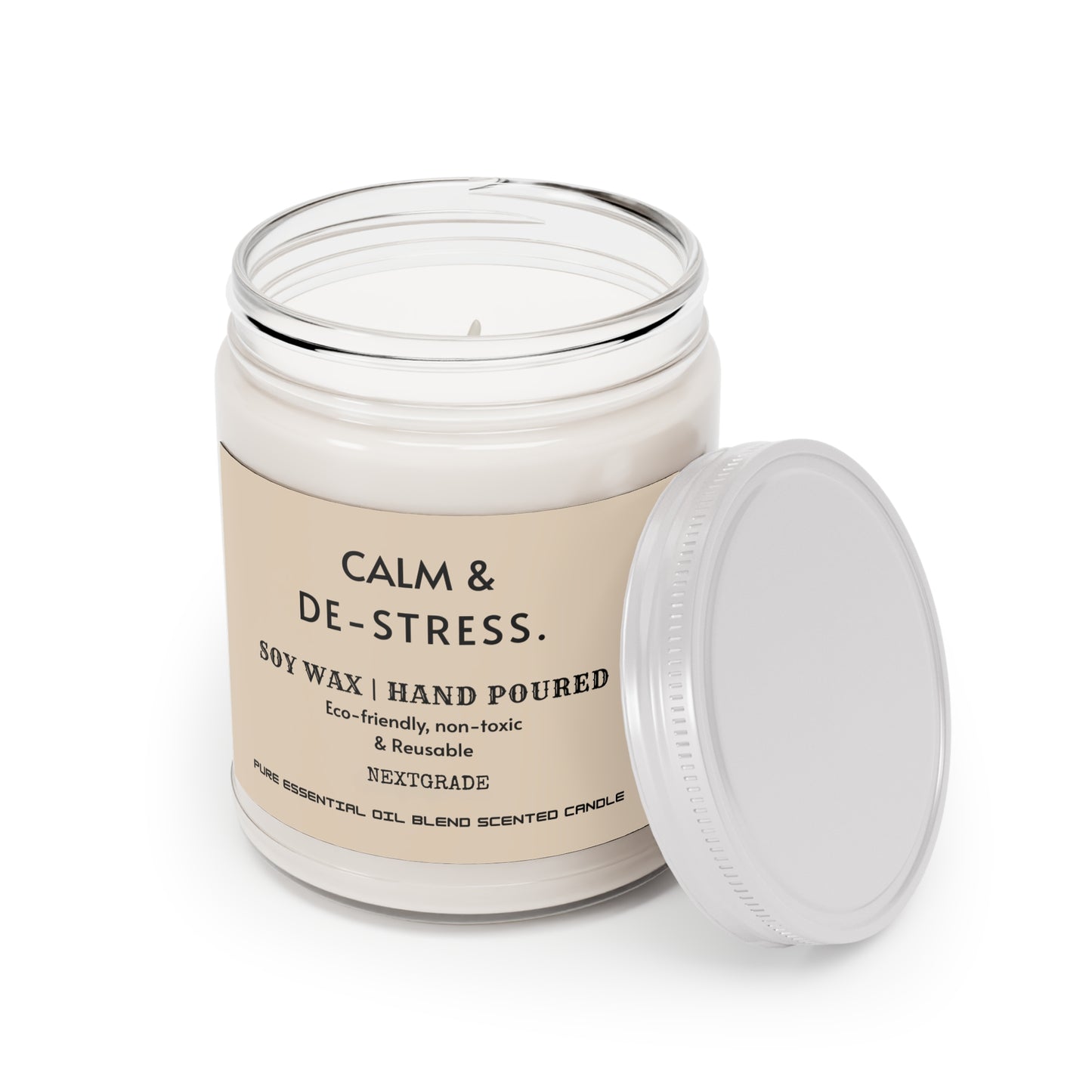 Calm And De Stress Soy wax Candle, Candle Gift, Gift For Friend, Housewarming Candle, Birthday Gift