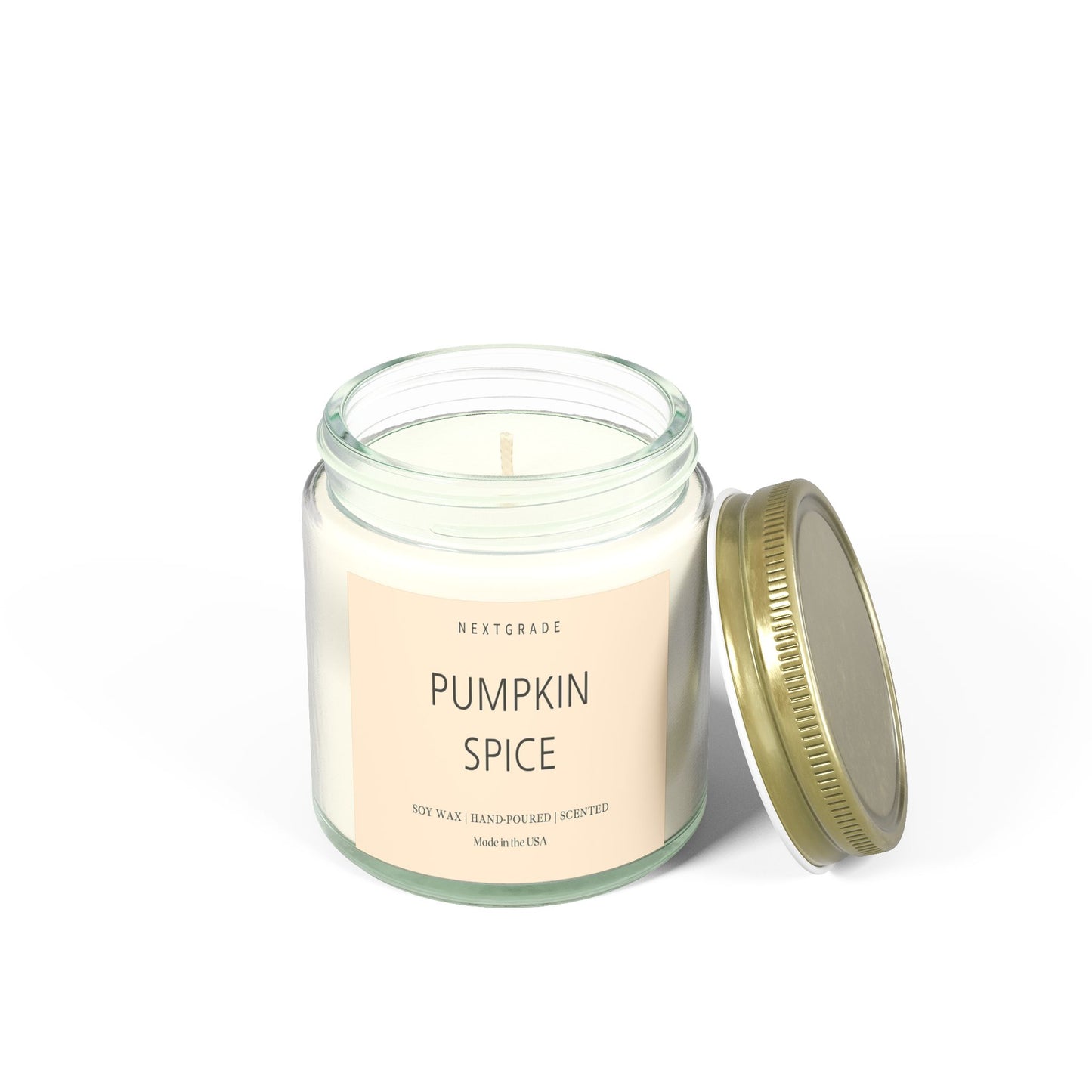 Pumpkin Spice Scented Candles | Cozy Aromatherapy, Halloween Candle, Fall Decor, Gift for Her, Home Fragrance, Relaxation Candle