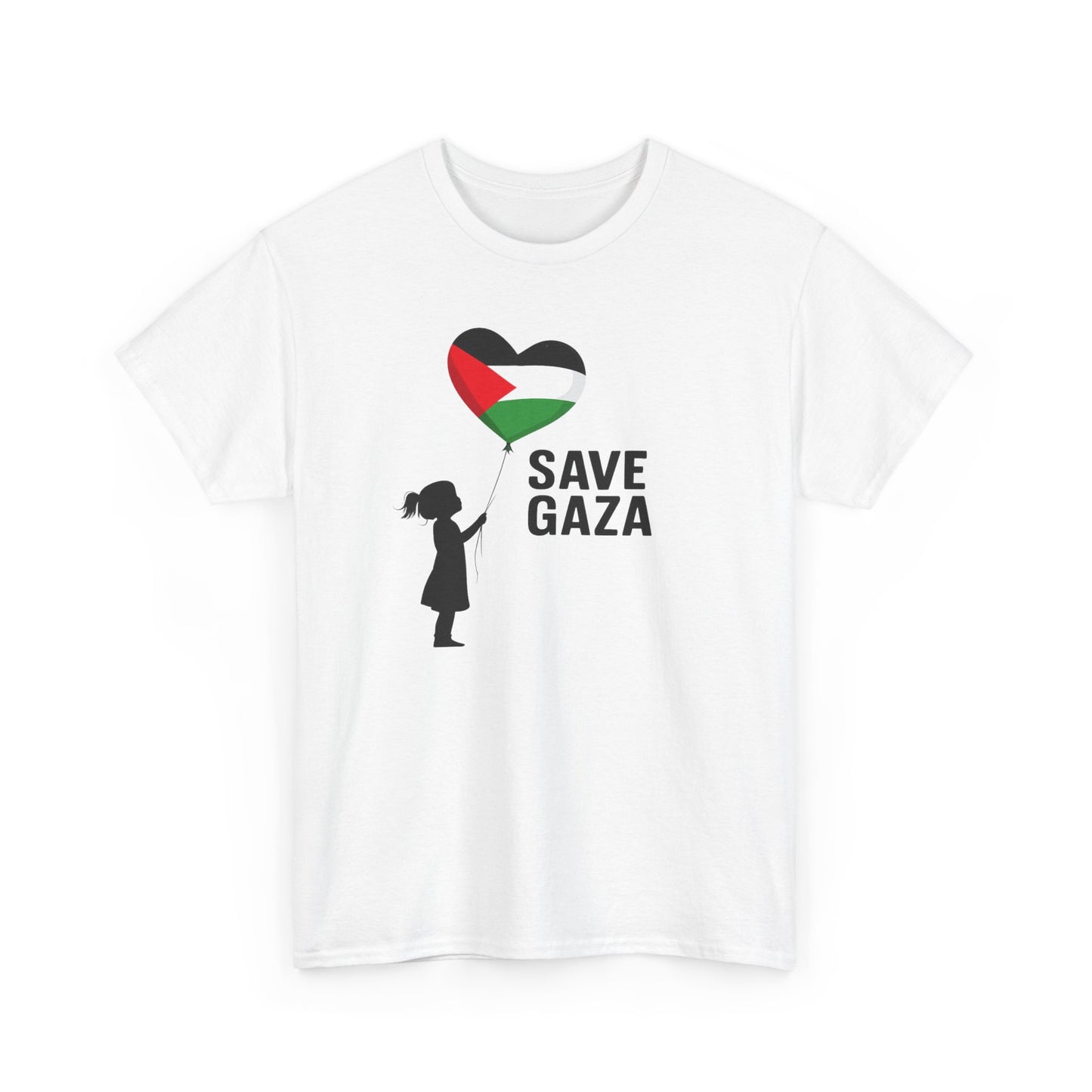 Save Gaza Unisex Heavy Cotton Tee, Activism Apparel, Statement Tshirt, Gift for Supporters, Casual Wear, Social Justice Fashion