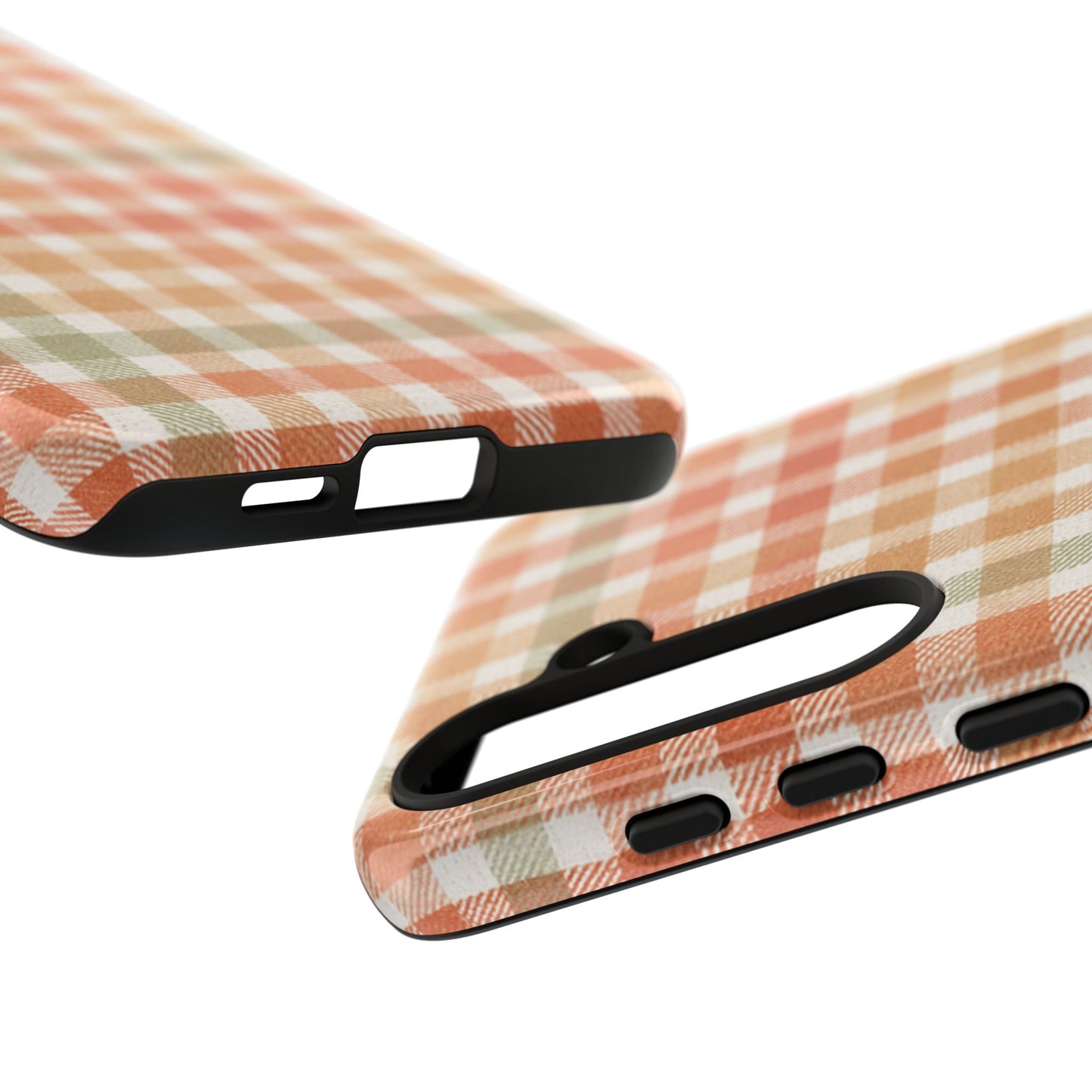 Boho Checkered Phone Case | Neutral Aesthetic Plaid Case | Retro Minimalist Check Design | iPhone Cover | Samsung Cover