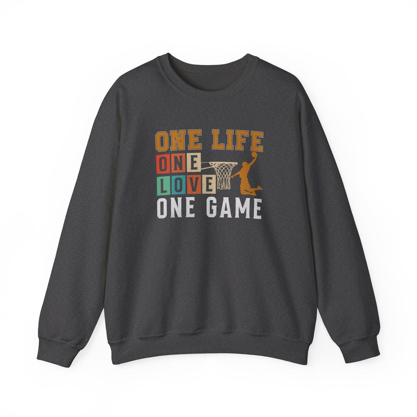 Basketball Sweatshirt with Motivational Quote, Perfect for Sports Lovers, Team Spirit, Gifts for Athletes, Friends, Players