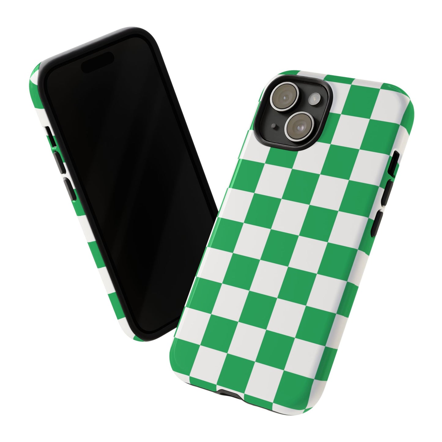 Green Checkerboard Phone Case, iPhone 17 Pro, 17, 16, 15, 14, 13, 12, 11, X, XR, XS MAX, Mobile Cover, Gift for Students, Phone Accessory