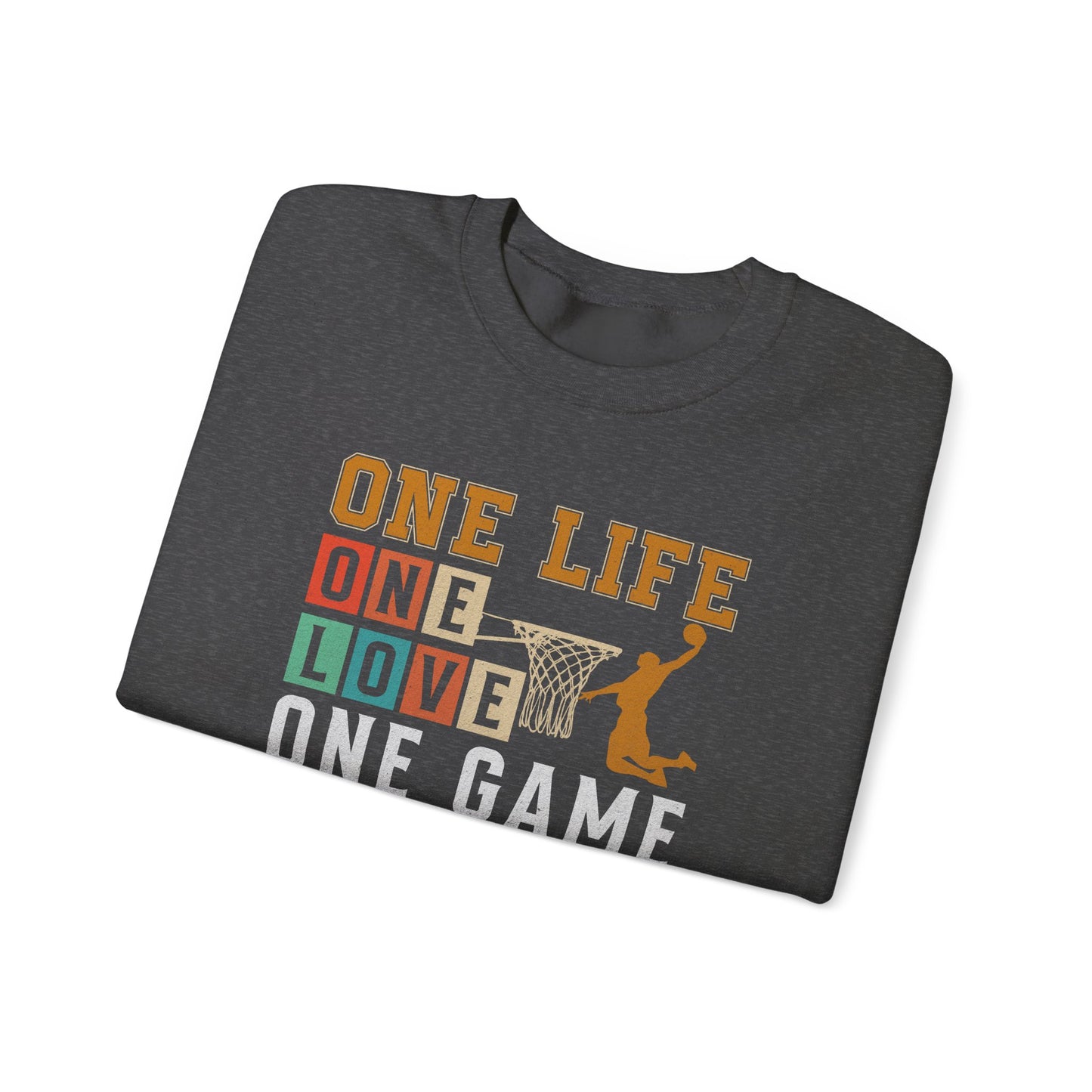 Basketball Sweatshirt with Motivational Quote, Perfect for Sports Lovers, Team Spirit, Gifts for Athletes, Friends, Players