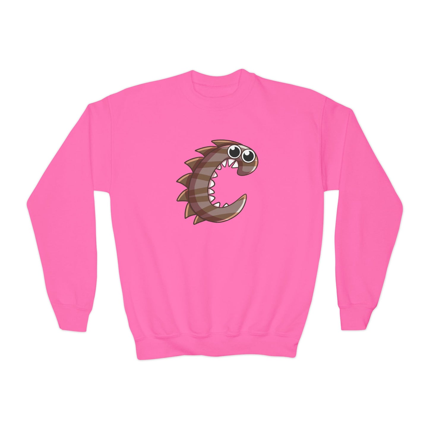 Cute Fish Graphic Youth Crewneck Sweatshirt, Fun Gift, Cozy Wear, Casual Style, Perfect for Kids, Name Initial Sweatshirt, Birthday Gift