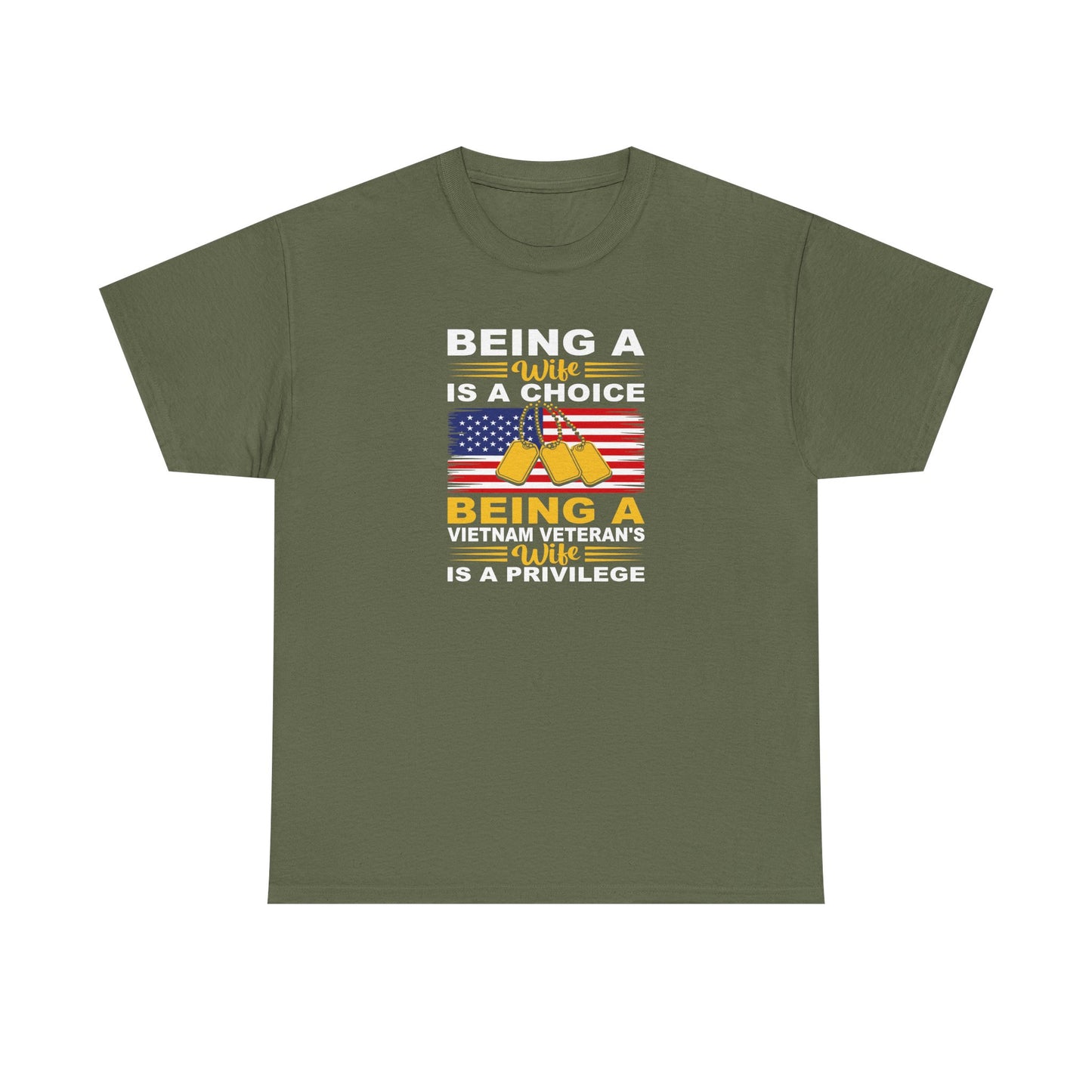 Vietnam Veteran Tribute Cotton T-Shirt, Patriotic T-Shirt, Veteran's Day Gift, Military Pride Apparel, Memorial Day Tee