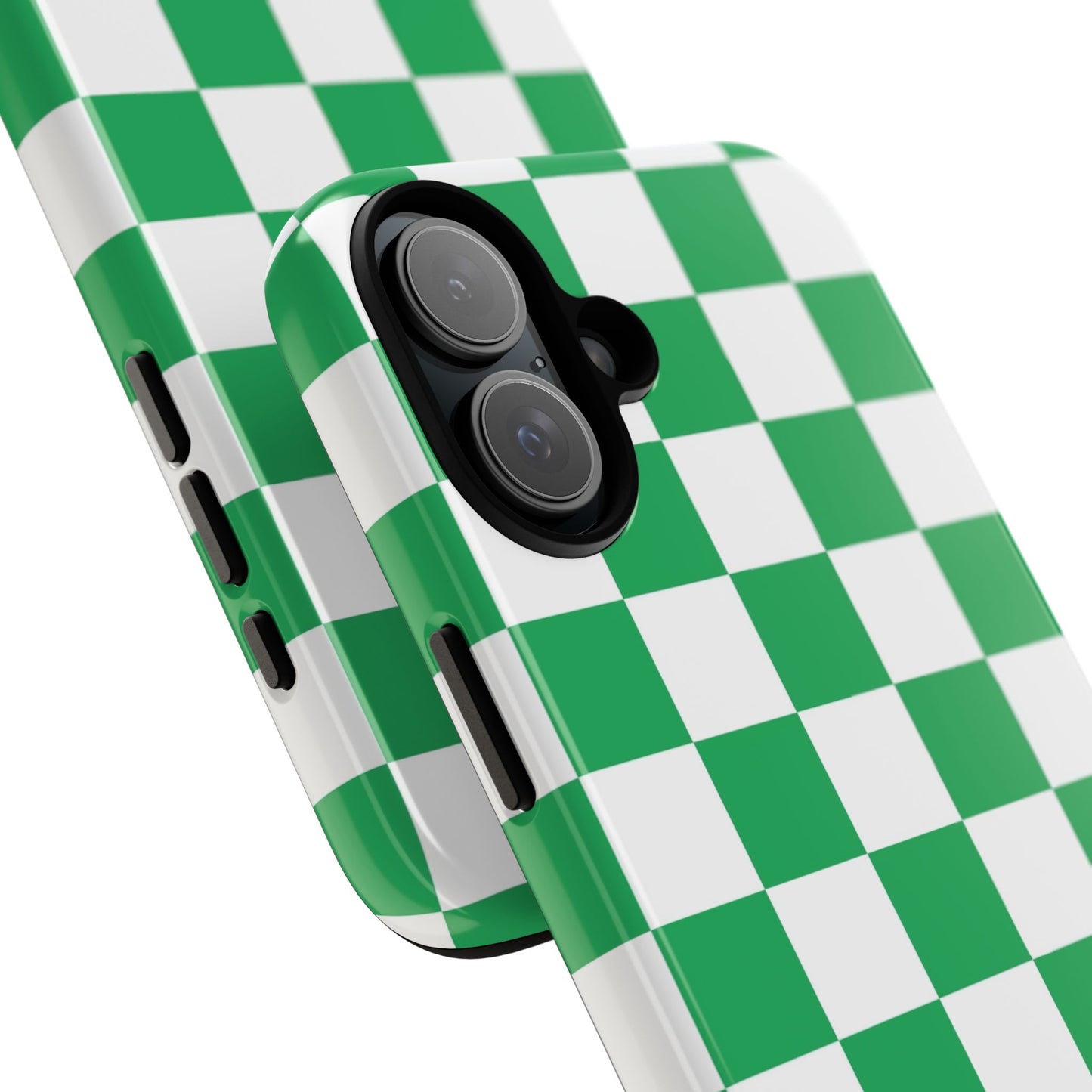 Green Checkerboard Phone Case, iPhone 17 Pro, 17, 16, 15, 14, 13, 12, 11, X, XR, XS MAX, Mobile Cover, Gift for Students, Phone Accessory