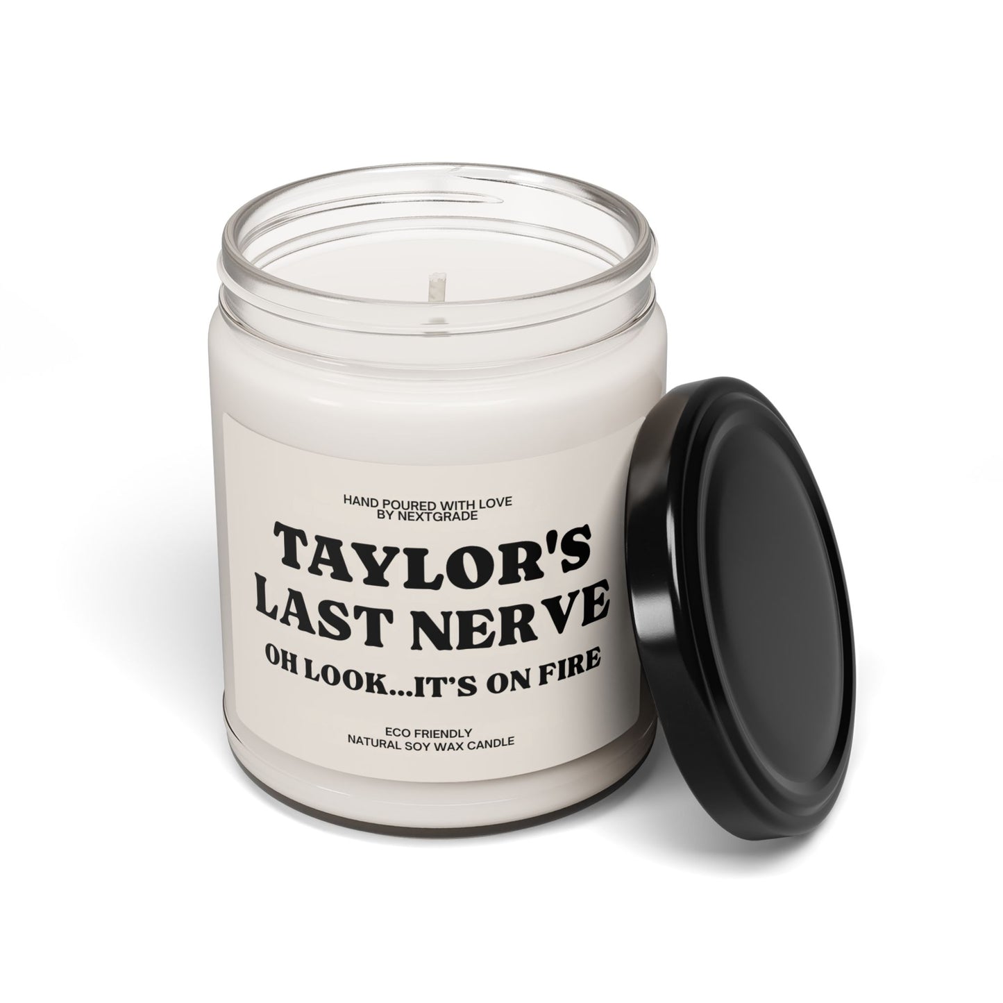 Personalized  Scented Soy Candle Custom Last Nerve Scented Soy Candle, Custom Name Candle, Funny Gift Personalized Candle Gift Funny Candle,