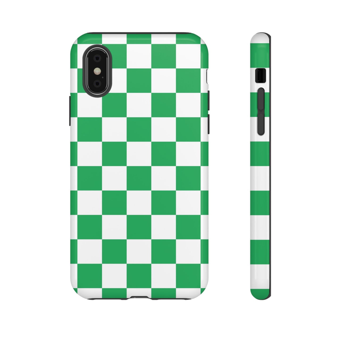 Green Checkerboard Phone Case, iPhone 17 Pro, 17, 16, 15, 14, 13, 12, 11, X, XR, XS MAX, Mobile Cover, Gift for Students, Phone Accessory