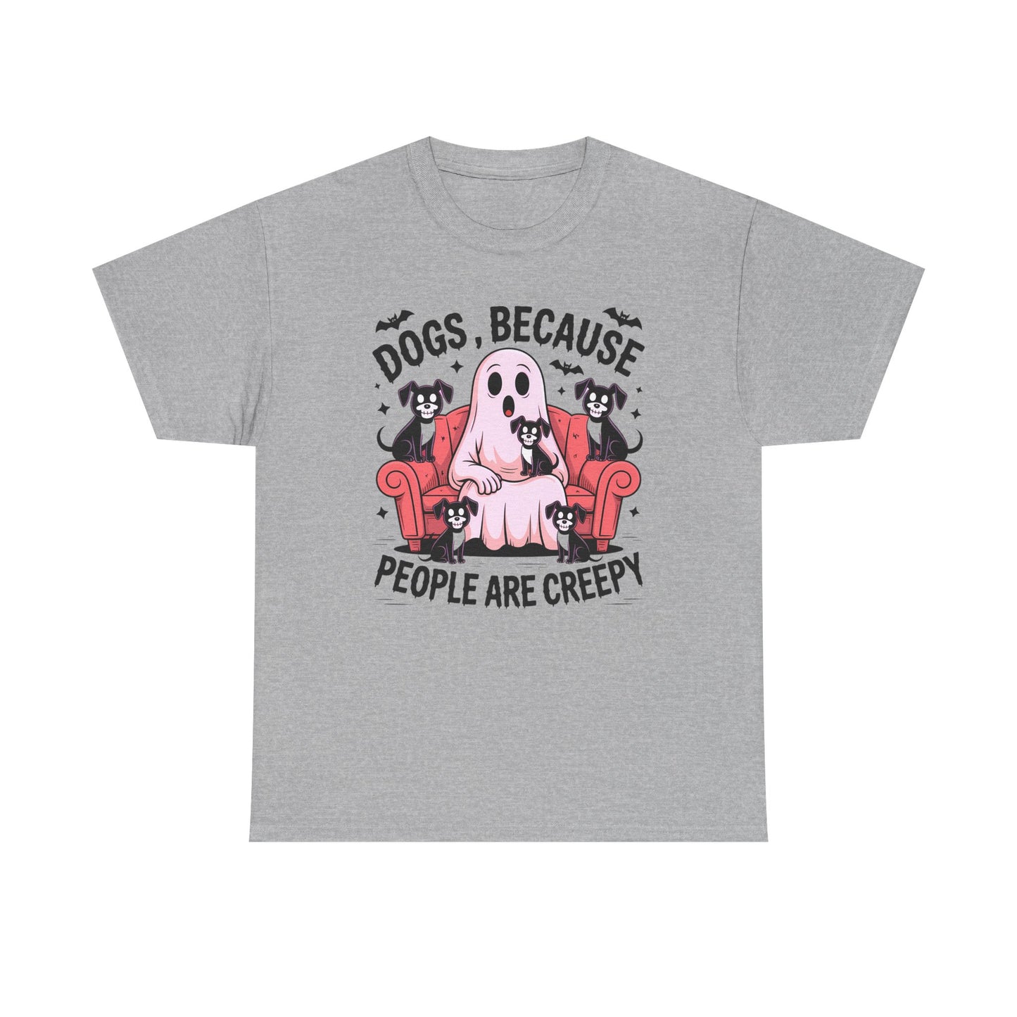 Cozy Ghost Dog Tshirt | Unisex Crewneck, Perfect for Pet Lovers, Halloween, Fall Fashion, Gifts for Dog Owners