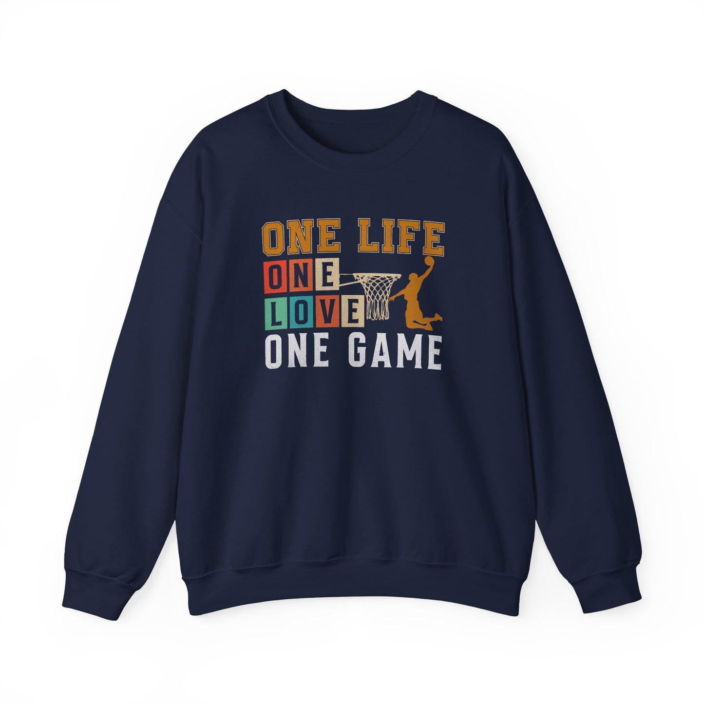 Basketball Sweatshirt with Motivational Quote, Perfect for Sports Lovers, Team Spirit, Gifts for Athletes, Friends, Players