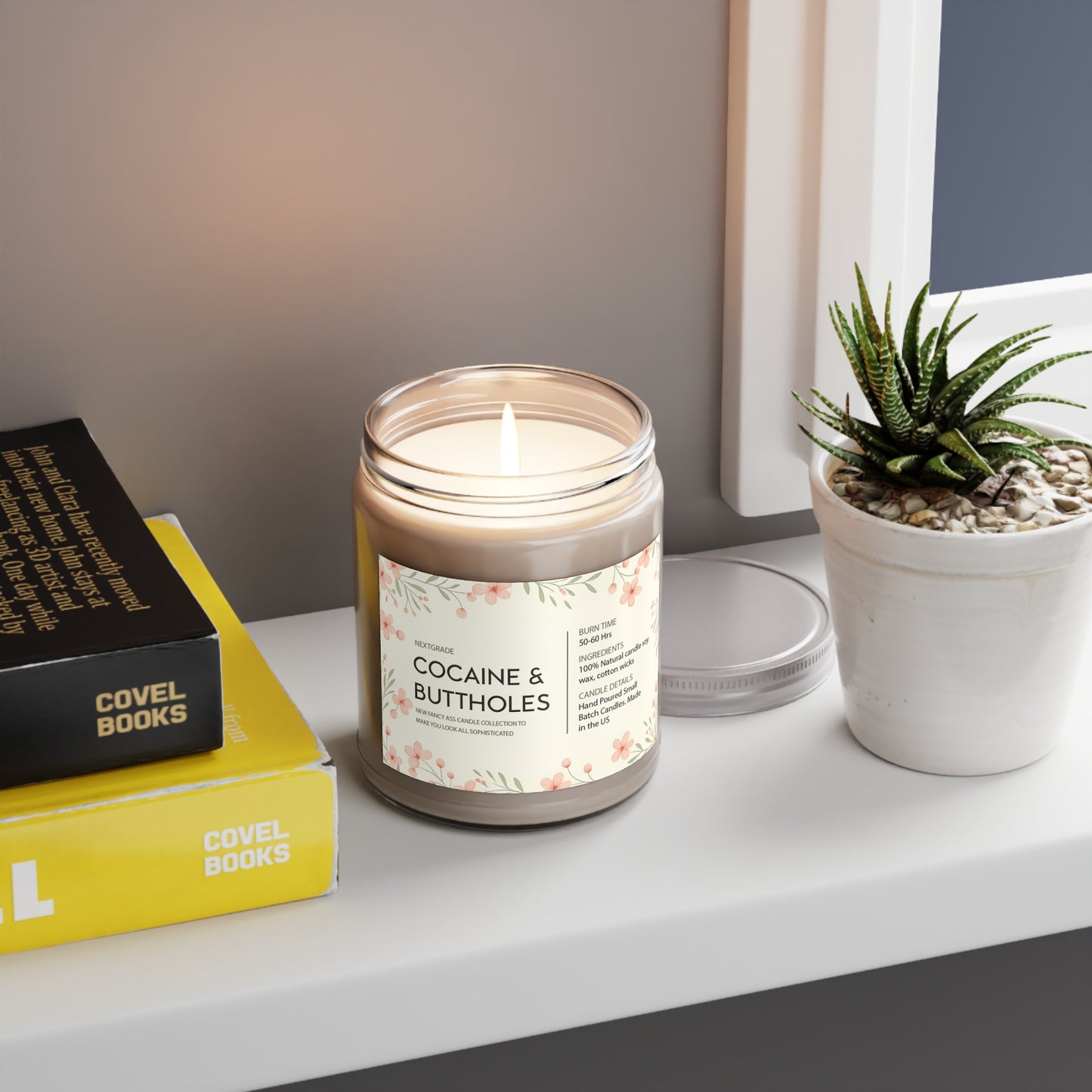 Funny Novelty Candle, Adult Humor Candle Collection, 100% Soy Wax, Long Burn Time 50, 60 Hours, Gag Gift for Friends