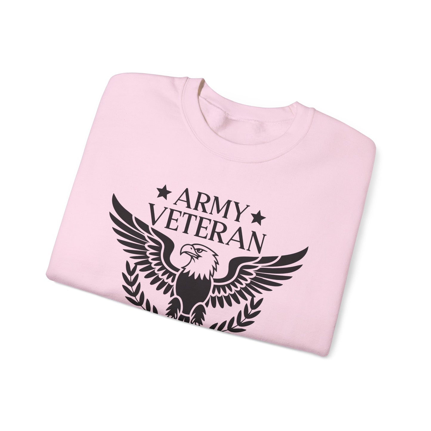 Army Veteran Crewneck Sweatshirt, Tribute Apparel, Gift for Veteran, Military Pride Sweatshirt, Comfortable Casual Wear, Veteran Day Gift