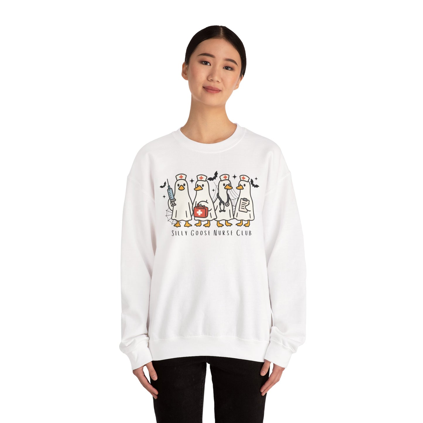 Funny Nurse Crewneck Sweatshirt for Medical Professionals, Cozy Gift for Healthcare Workers, Casual Wear, Unique Nursing Apparel
