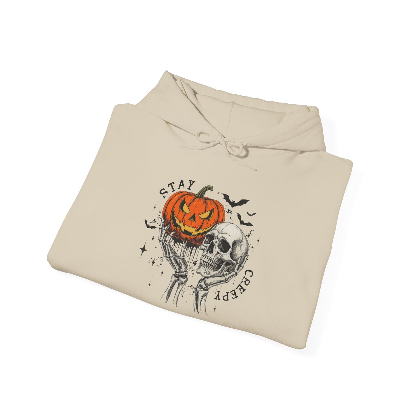 Halloween Pumpkin & Skull Sweatshirt hoodie, Cozy Halloween Hoodie, Fall Fashion, Spooky Gift, Hooded Sweatshirt, Halloween Day Gift