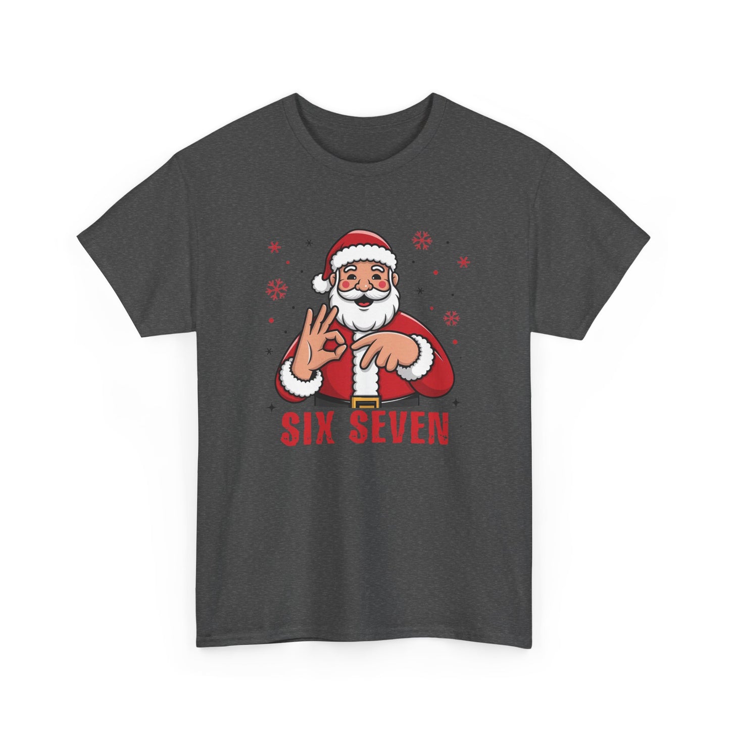 Six Seven Santa Funny Christmas T-Shirt  Humorous Holiday Tee for Men & Women | Trendy Santa Graphic Shirt | Gift for Friends