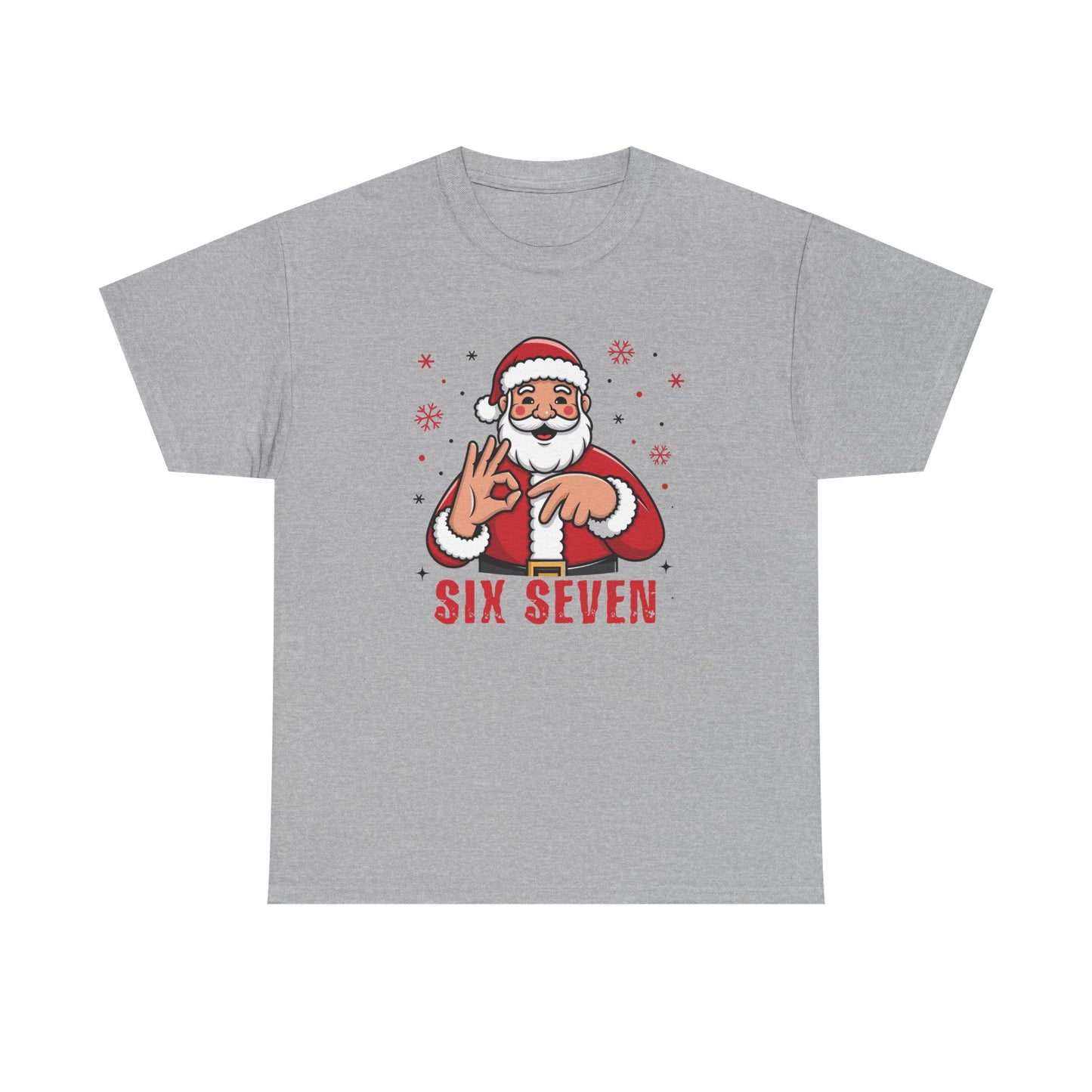 Six Seven Santa Funny Christmas T-Shirt  Humorous Holiday Tee for Men & Women | Trendy Santa Graphic Shirt | Gift for Friends