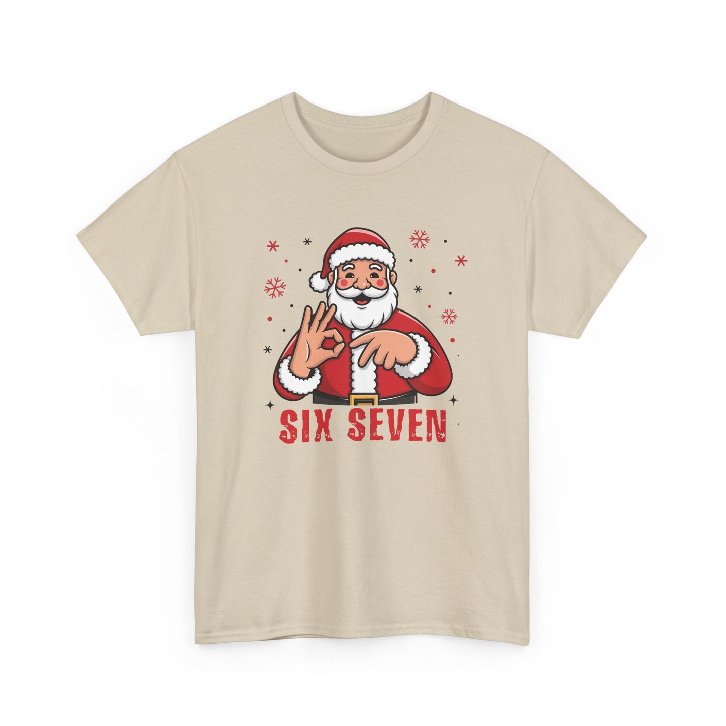 Six Seven Santa Funny Christmas T-Shirt  Humorous Holiday Tee for Men & Women | Trendy Santa Graphic Shirt | Gift for Friends