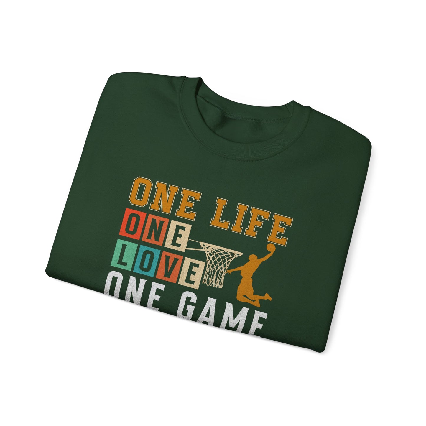 Basketball Sweatshirt with Motivational Quote, Perfect for Sports Lovers, Team Spirit, Gifts for Athletes, Friends, Players