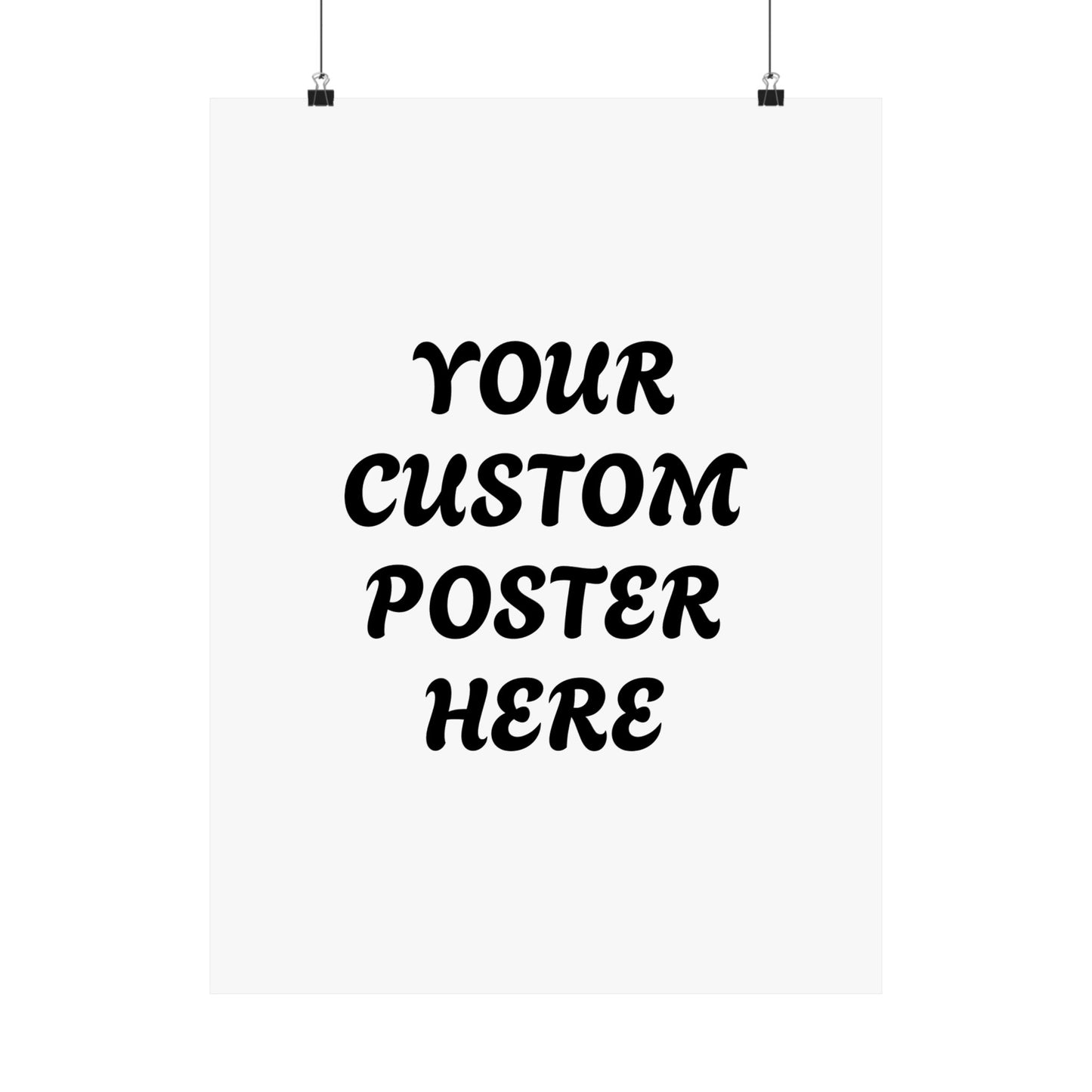 Customizable Matte Vertical Posters for Personalized Decor, Wall Art, Gift for Home, Custom Text Poster, Unique Artwork