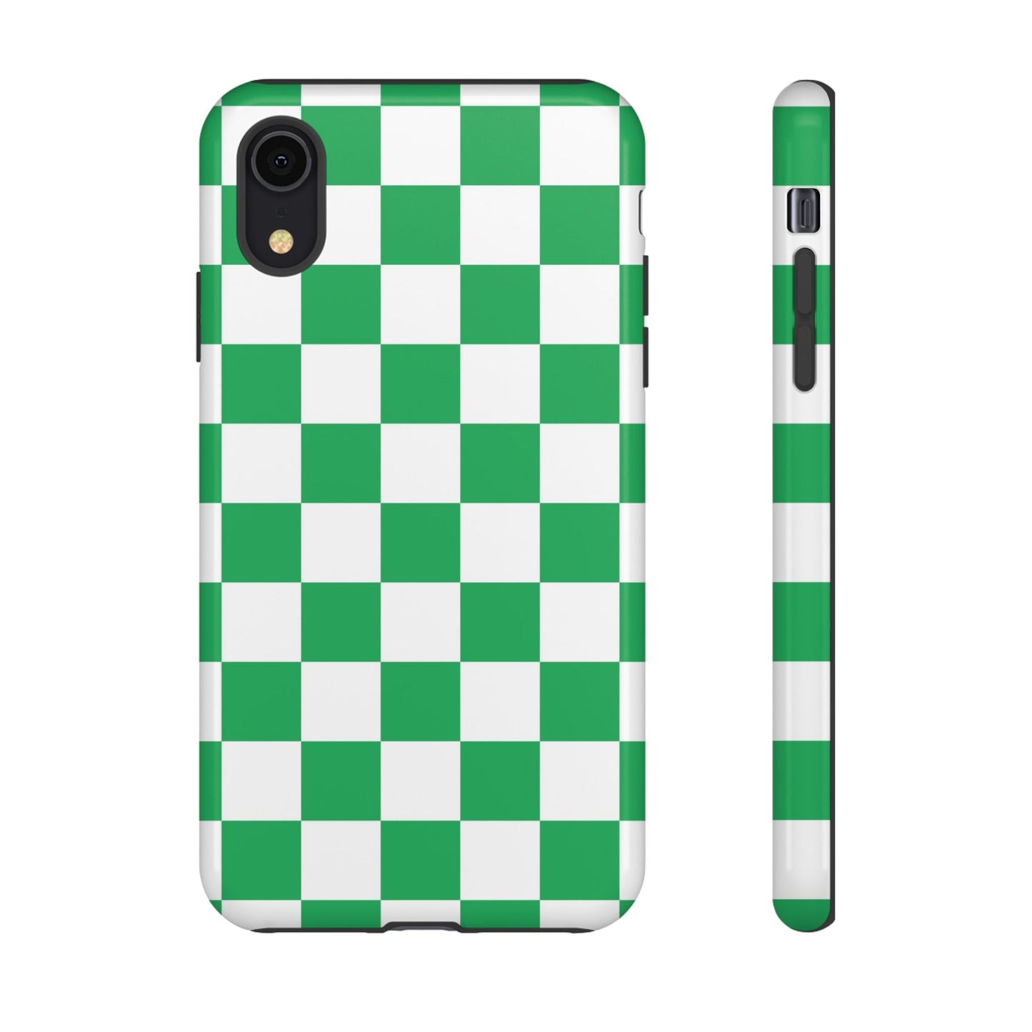 Green Checkerboard Phone Case, iPhone 17 Pro, 17, 16, 15, 14, 13, 12, 11, X, XR, XS MAX, Mobile Cover, Gift for Students, Phone Accessory