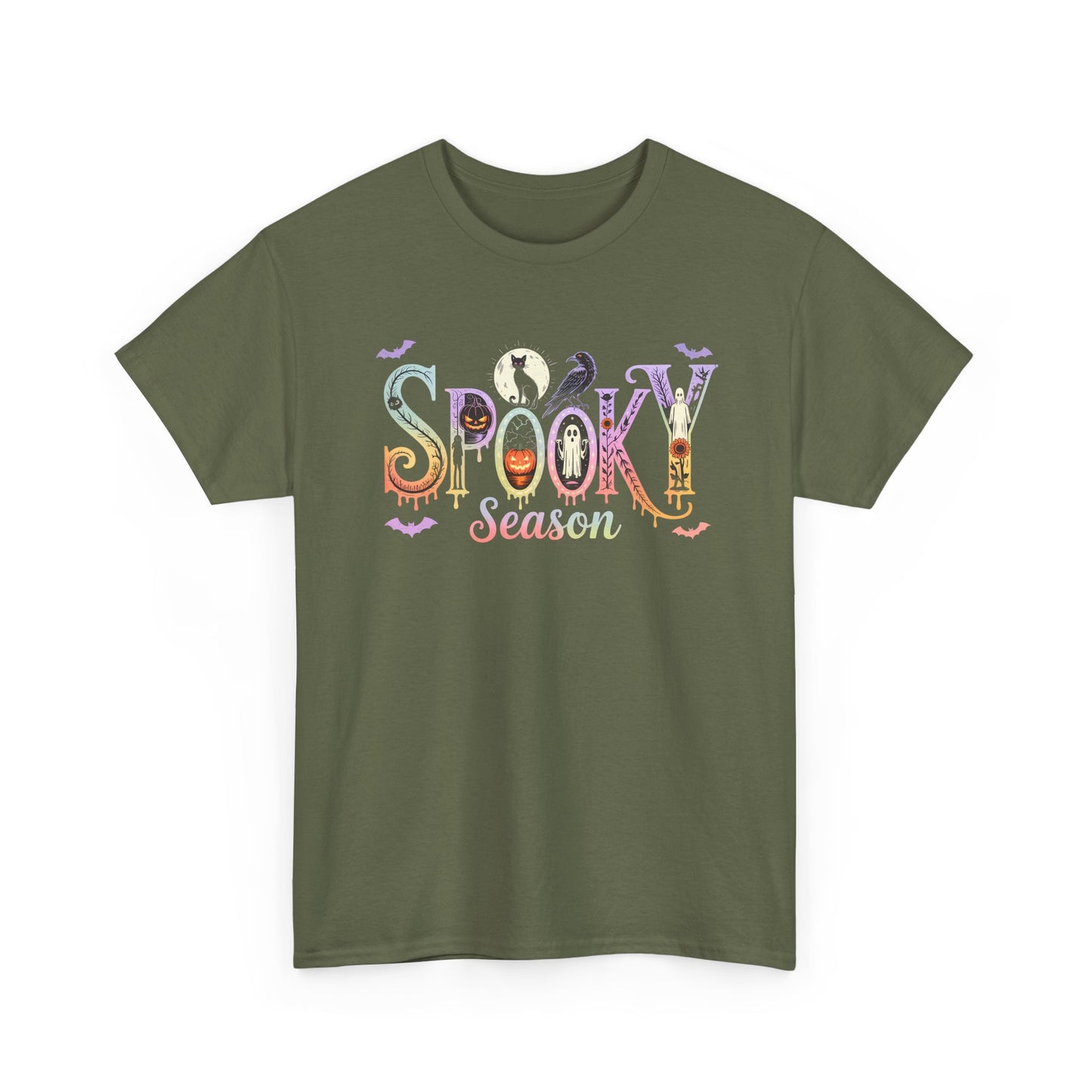 Spooky Season Unisex Cotton Tee | Halloween T-Shirt, Fall Fashion, Gift for Her, Unisex Shirt, Autumn Outfit, Halloween tshirt