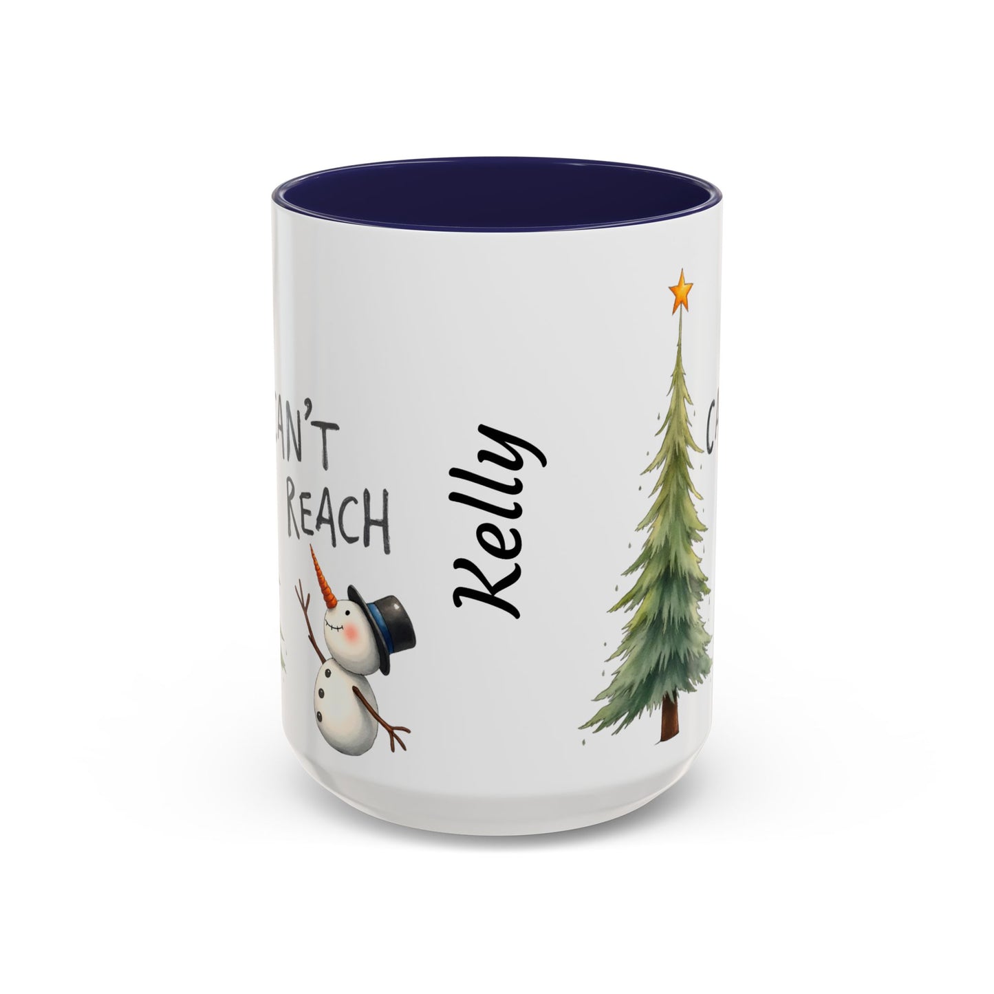 Personalized Holiday Coffee Mug, Cute Snowman Design, Winter Drinkware, Festive Gift, Custom Name Mug, Christmas Day Gift