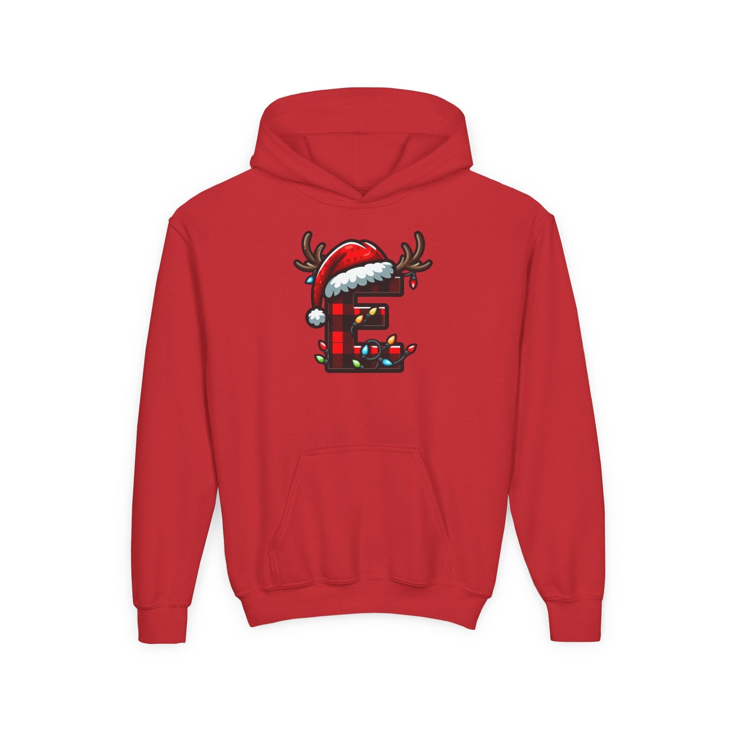Personalized Festive Reindeer Hoodie for Kids, Christmas Sweatshirt hoodie, Holiday Gift, Cozy Winter Attire, Personalized Youth Hoody
