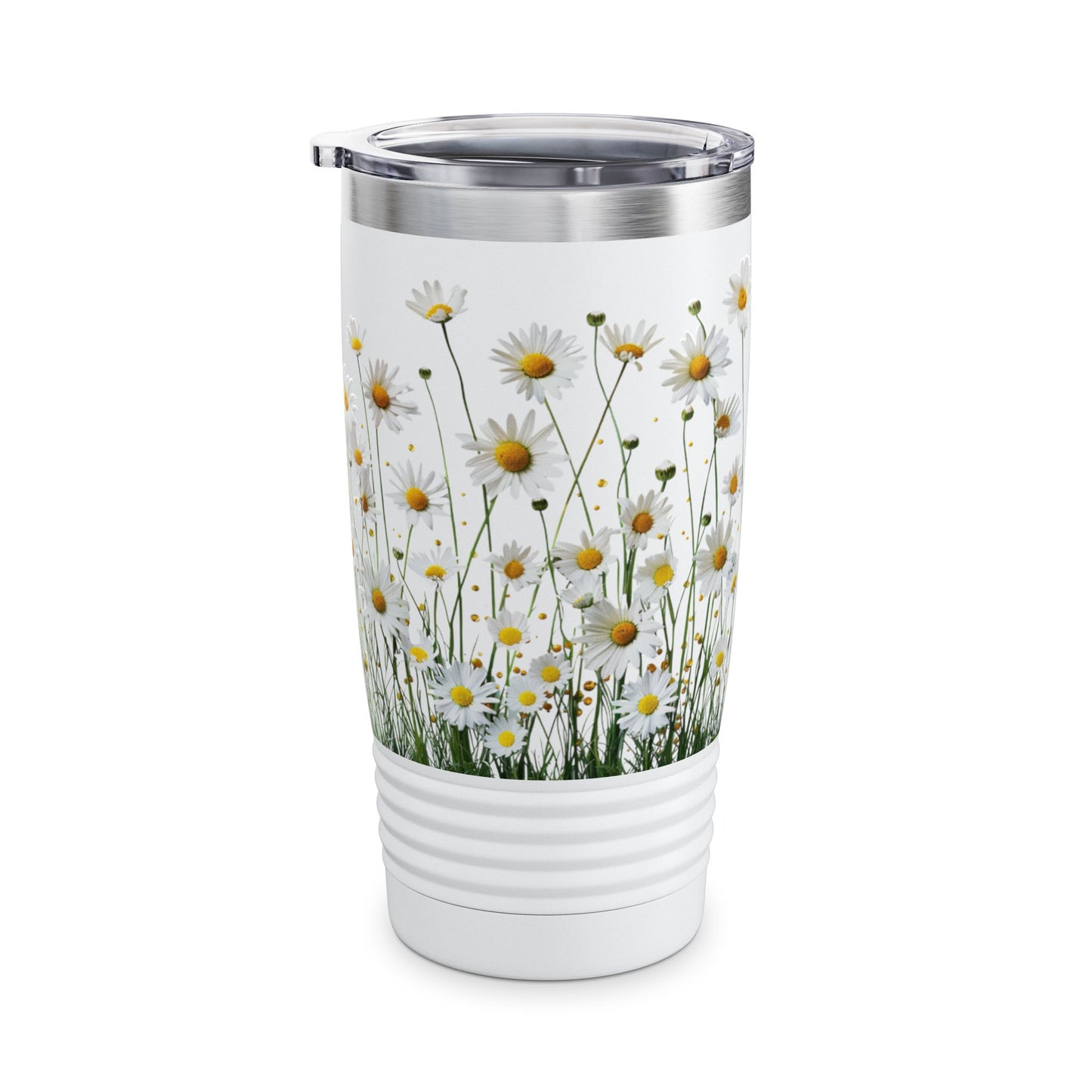 Daisy Floral Tumbler, Travel Mug for Nature Lovers, Eco-friendly Drinkware, Summer Vibes, Gift for Her, Outdoor Adventure