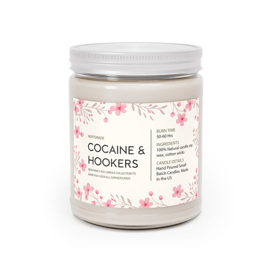 Scented Candle, Smells Like Cocaine & Hookers, Funny Candle Gift, Funny Gift For Birthday, Adult Candle, Best Friend Birthday Gift