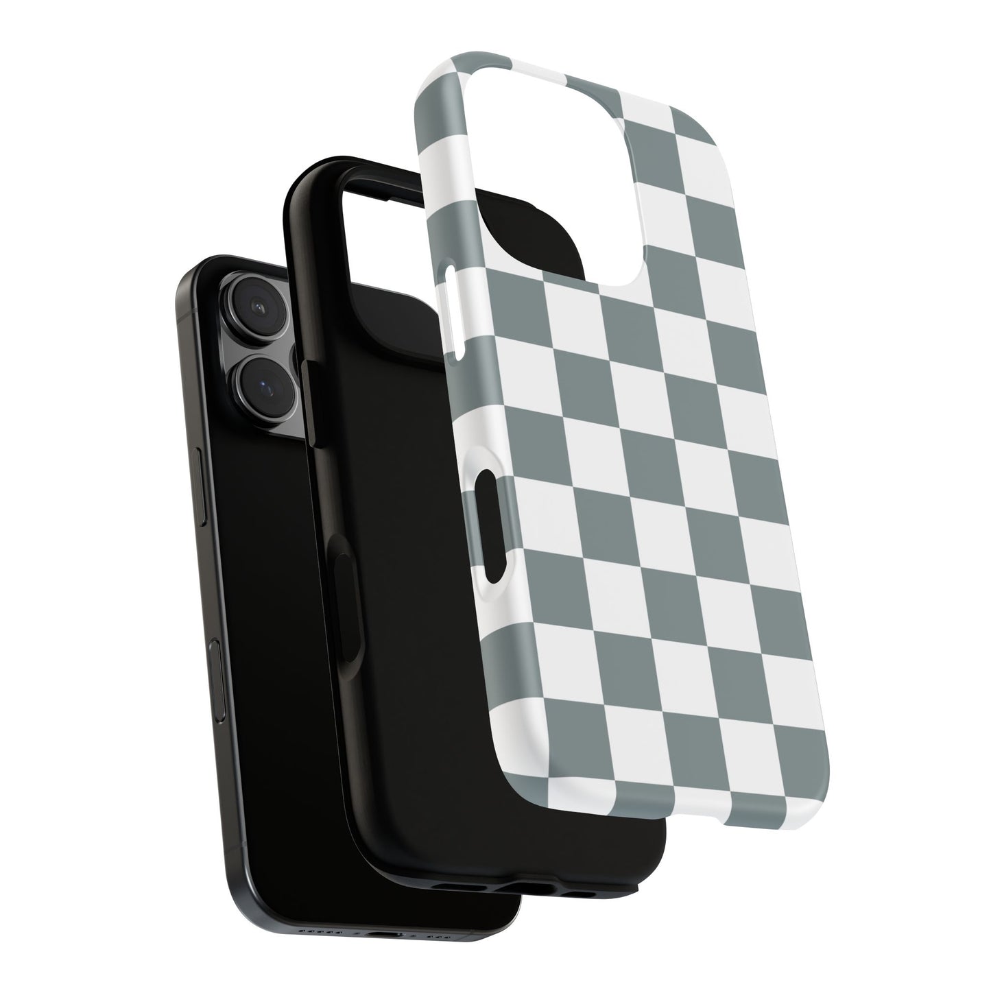 Stylish Checkerboard Phone Case, Durable Phone Cover, Unique Gift, iPhone 17 Pro, 17, 17 Air, 16, 15, 14, 13, 12, 11, X, XR, XS MAX