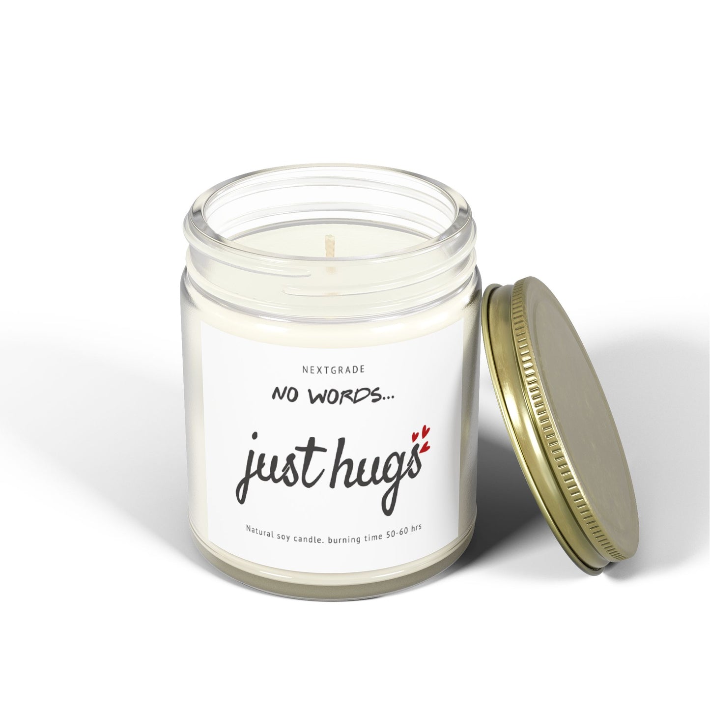 Gifts for Loss of Loved One, 9oz Lavender Scented Soy Wax Candle, No Words Just Hugs, Think of You, Condolence, Get Well Candle for Women
