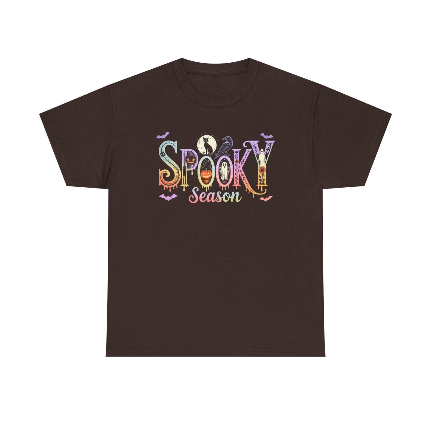 Spooky Season Unisex Cotton Tee | Halloween T-Shirt, Fall Fashion, Gift for Her, Unisex Shirt, Autumn Outfit, Halloween tshirt
