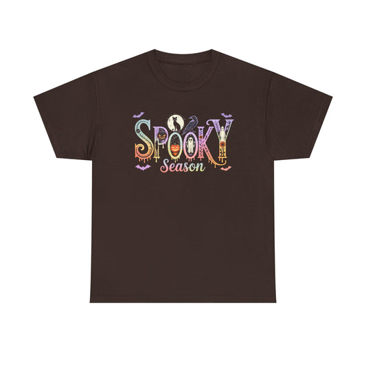 Spooky Season Unisex Cotton Tee | Halloween T-Shirt, Fall Fashion, Gift for Her, Unisex Shirt, Autumn Outfit, Halloween tshirt