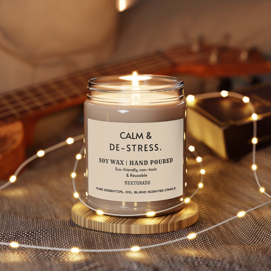 Calm And De Stress Soy wax Candle, Candle Gift, Gift For Friend, Housewarming Candle, Birthday Gift