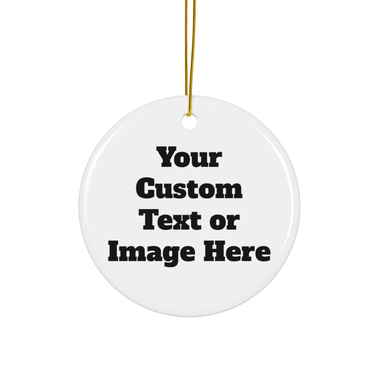 Personalized Christmas Ceramic Ornaments, Custom Double-Sided Holiday Decor, Festive Tree Decorations, Seasonal Home Decor Gifts