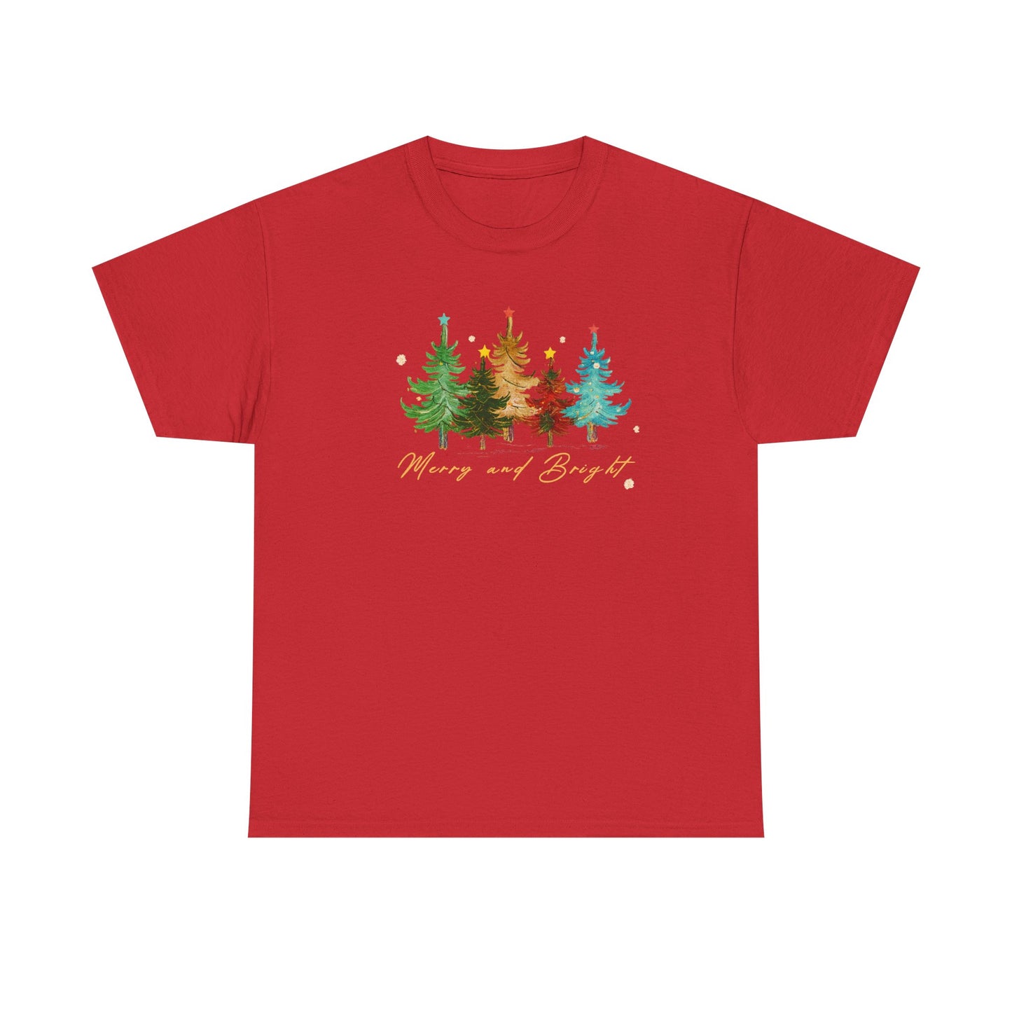 Merry and Bright Trees, Women's Christmas Shirt, Womans Holiday Shirt,Christmas Gift,Chic Winter Shirt,Cute Holiday Tee,Christmas Tree Shirt