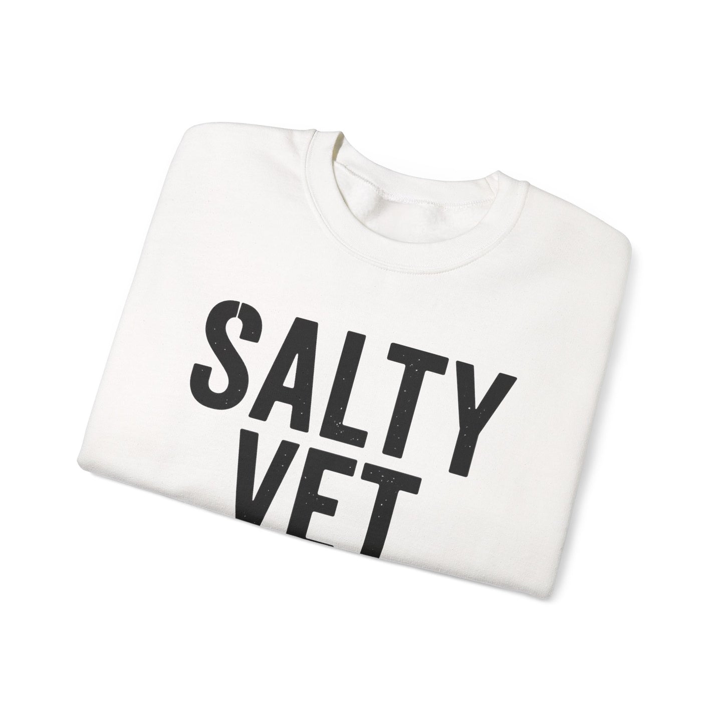 Salty Vet Crewneck Sweatshirt, Cozy Unisex Sweatshirt for Veteran, Perfect Gift for Veterans, Casual Wear, Comfy Style