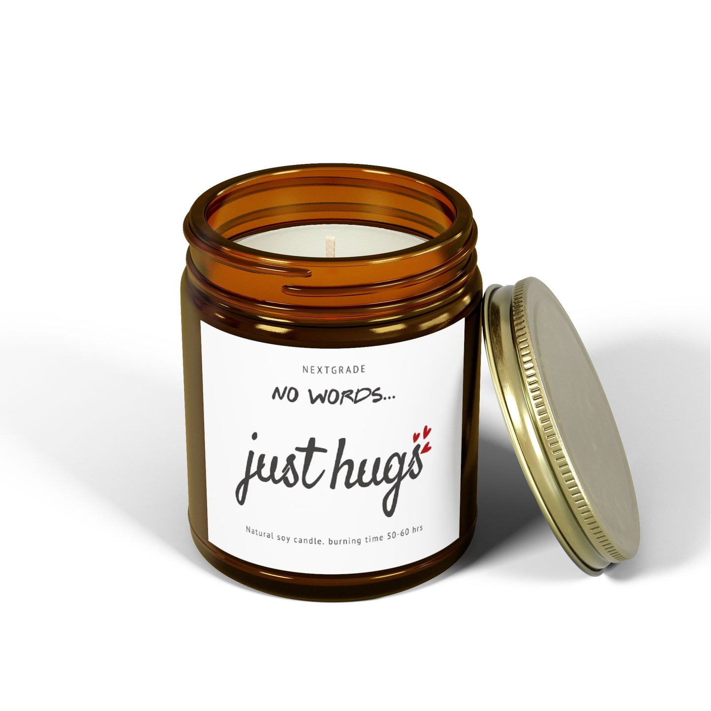 Gifts for Loss of Loved One, 9oz Lavender Scented Soy Wax Candle, No Words Just Hugs, Think of You, Condolence, Get Well Candle for Women