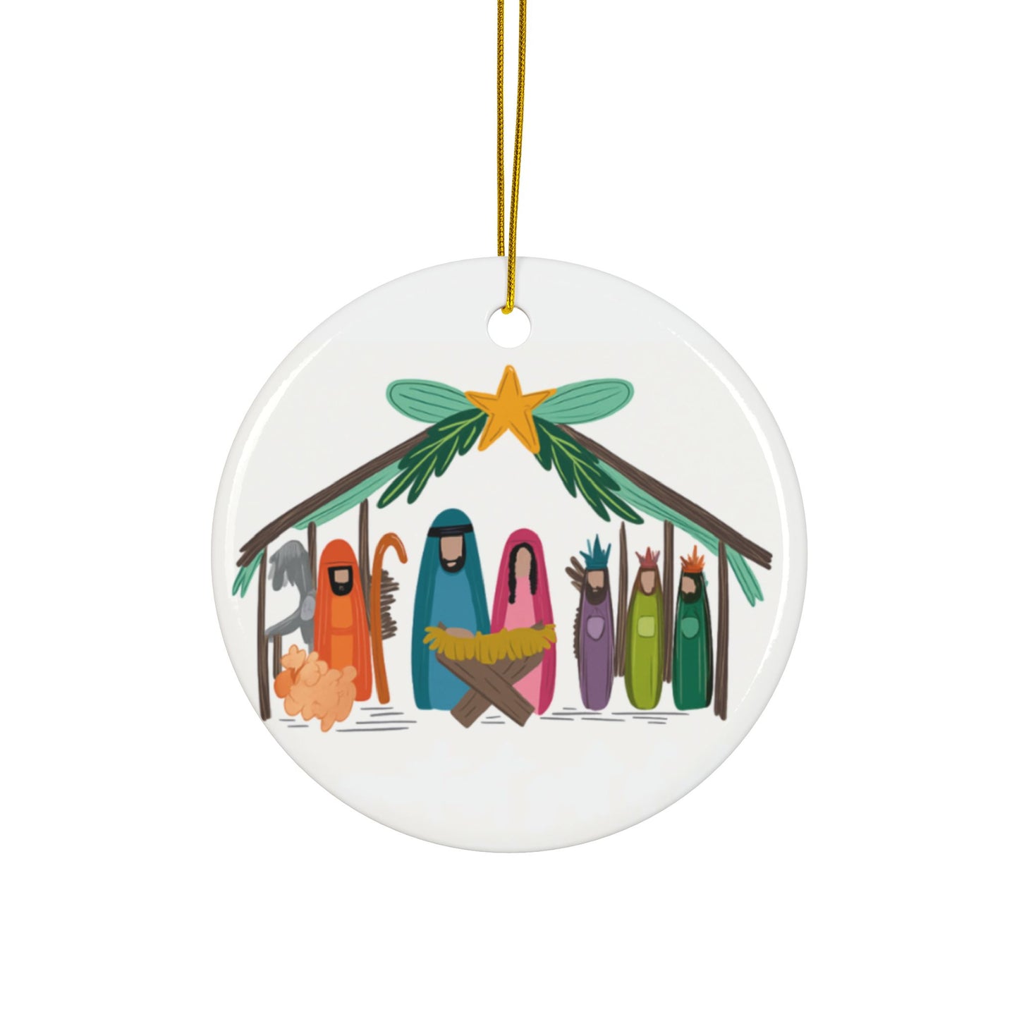 Personalized Ceramic Christmas Ornaments, Nostalgic Holiday Decorations, Perfect Gift for Family, Ideal for Tree Decor