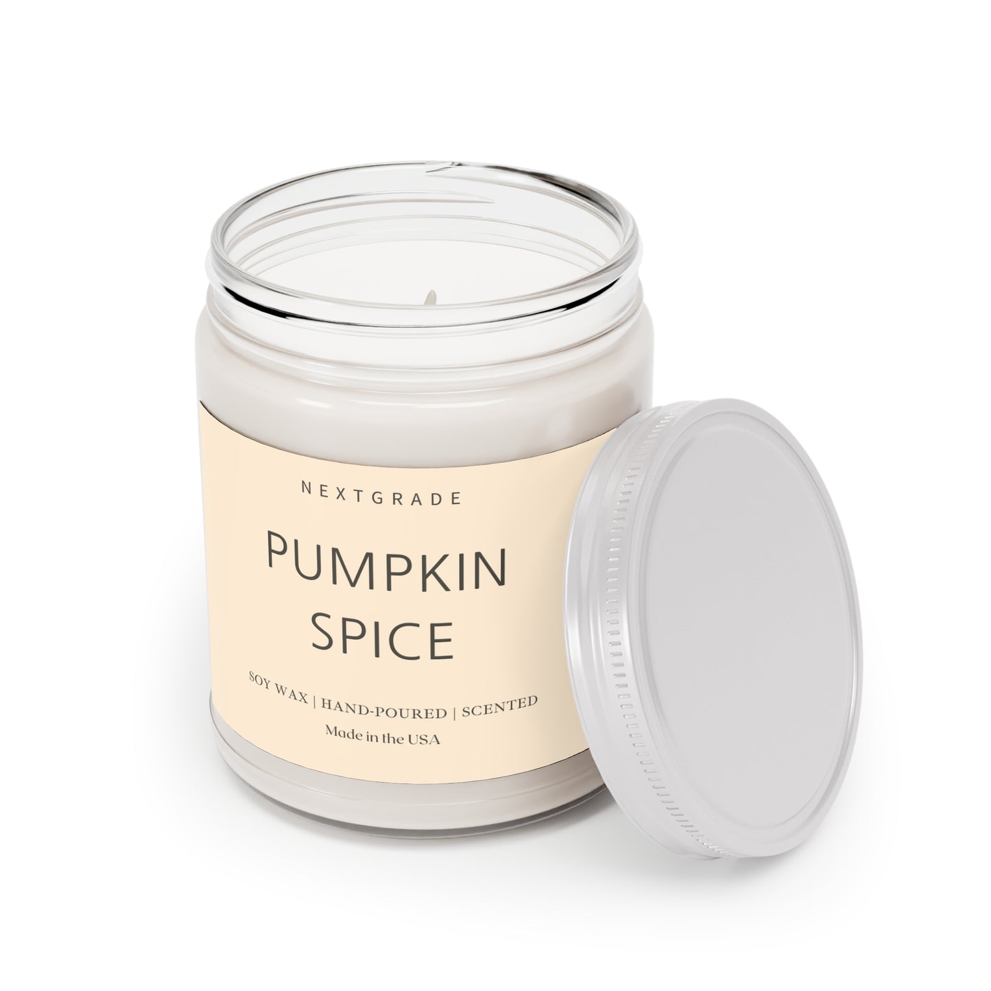 Pumpkin Spice Soy Candle, Halloween Candle, Halloween Gift, Cozy Home Decor, Fall Fragrance, Gift for Her, Hand-Poured Candle