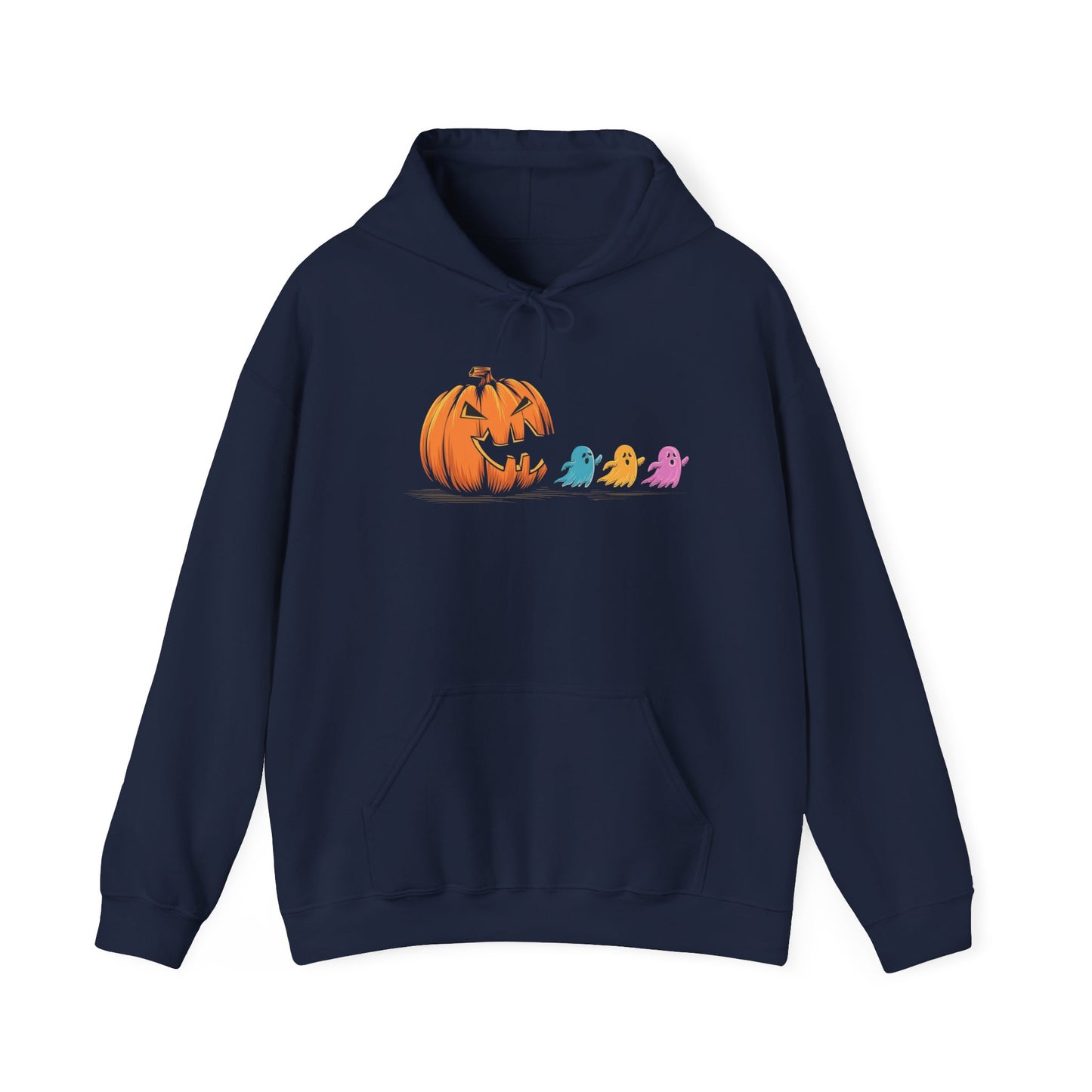 Halloween Pumpkin Cozy Hoodie, Unisex Sweatshirt, Fall Fashion, Spooky Season Apparel, Cute Halloween Gift, Casual Warmth