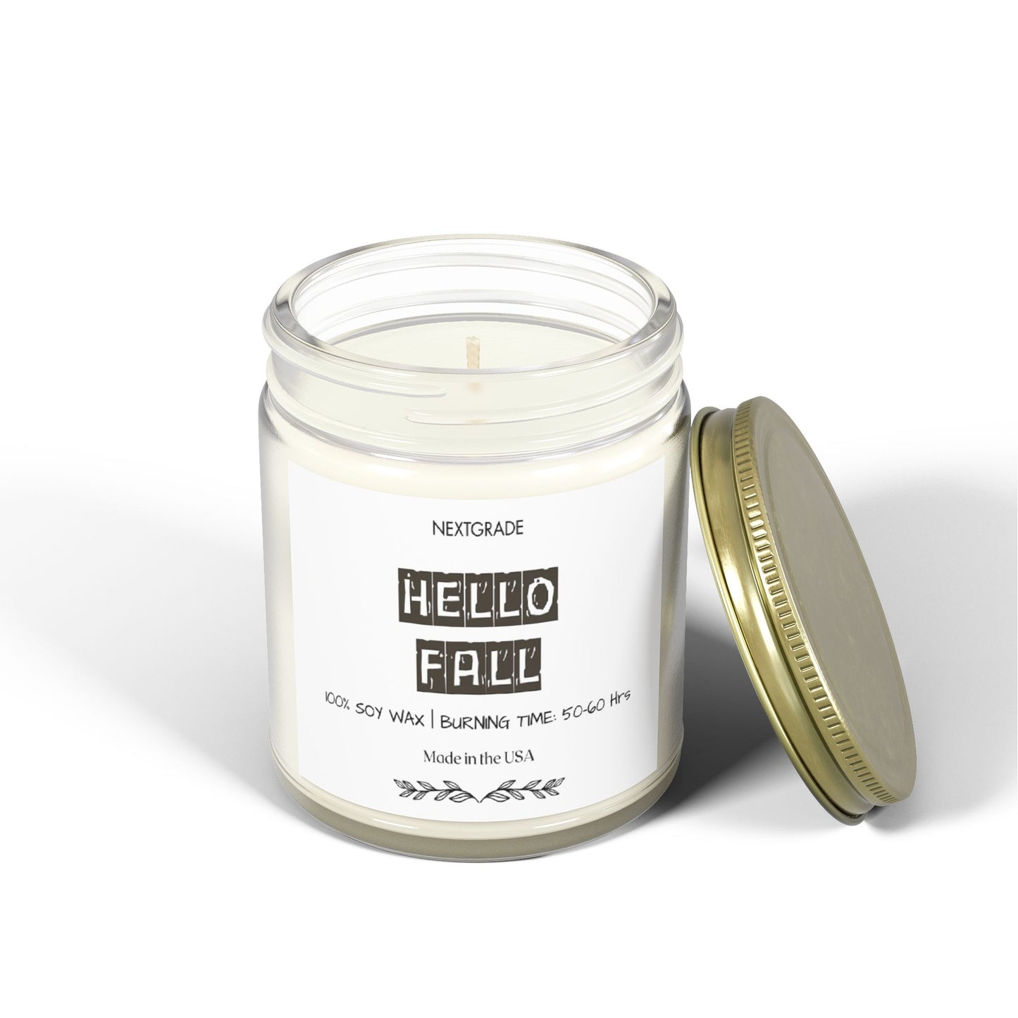 Hello Fall Scented Candle, Gift For Friend, Warm & Cozy Autumn Aroma, Perfect for Home Décor, Gifts, Celebrations, Relaxation