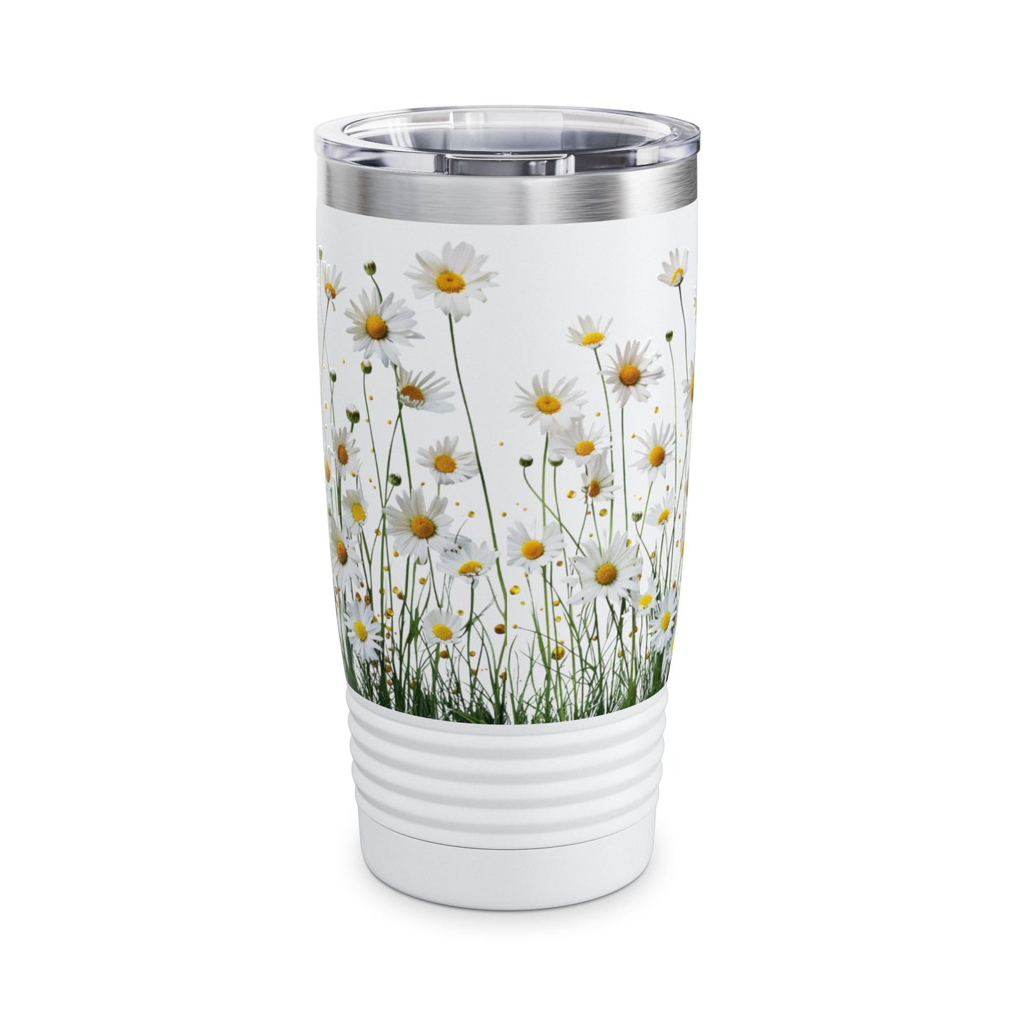 Daisy Floral Tumbler, Travel Mug for Nature Lovers, Eco-friendly Drinkware, Summer Vibes, Gift for Her, Outdoor Adventure