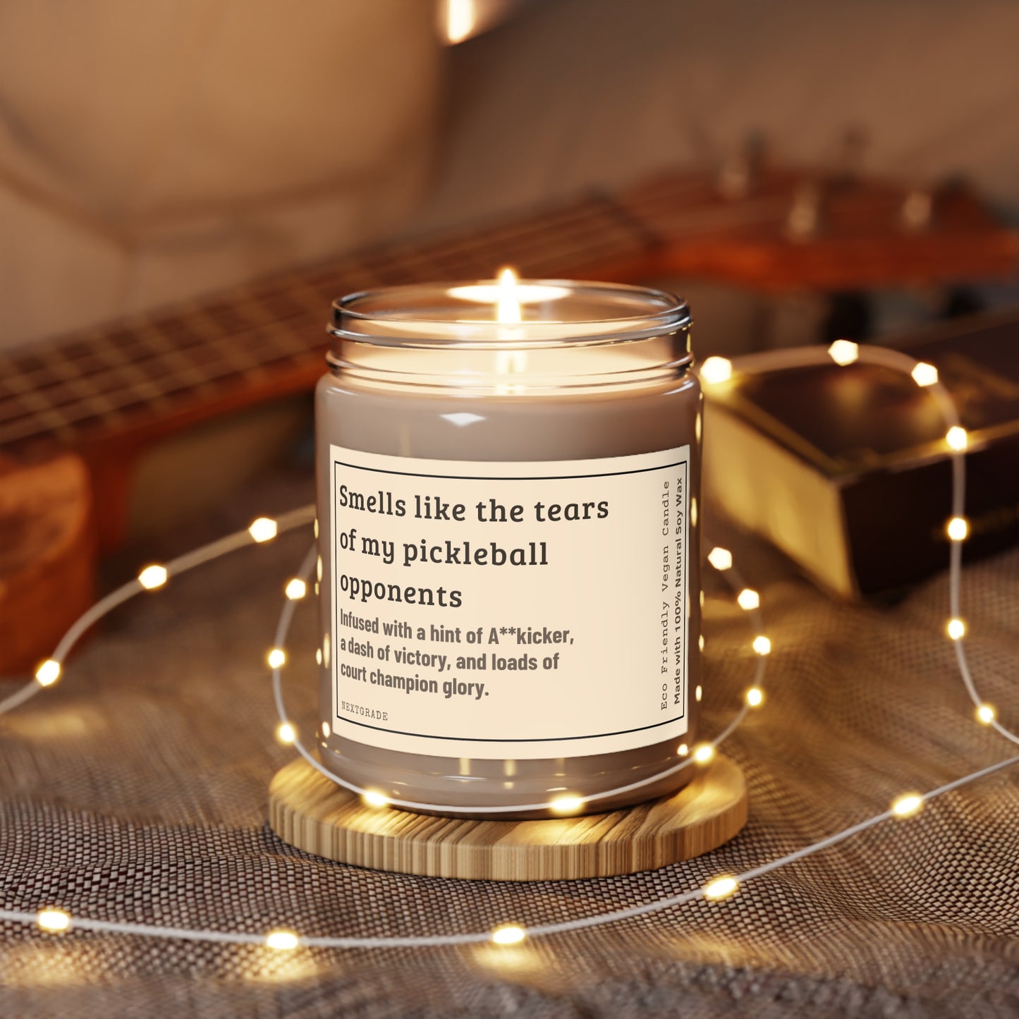 Scented Soy Candles, Pickleball-Themed Candles, Unique Gift for Athletes, Sports Candles, Home Fragrance, Funny Gift Idea