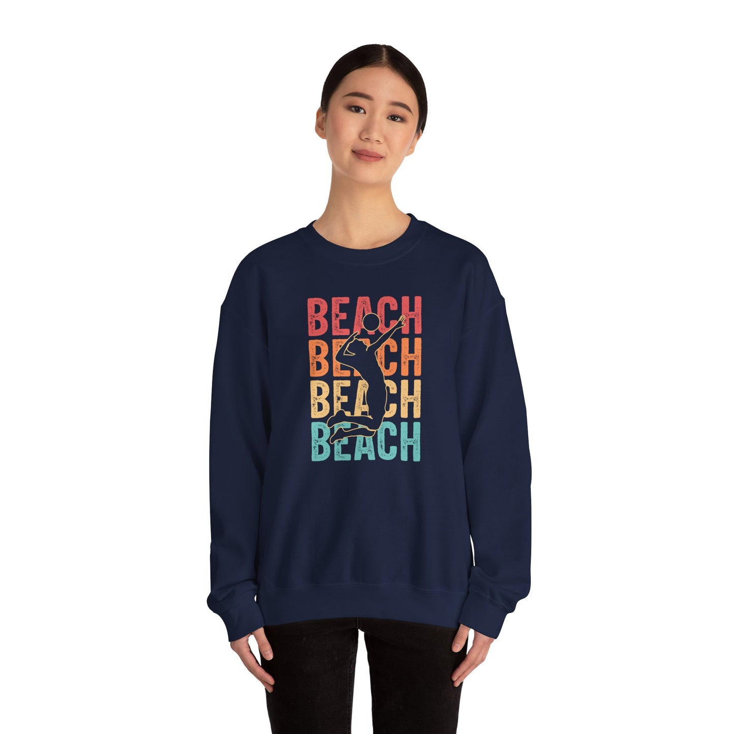 Beach Vibes Unisex Crewneck Sweatshirt - Perfect for Summer Days, Beach Lovers, Vacation, Casual Wear, Gift Idea